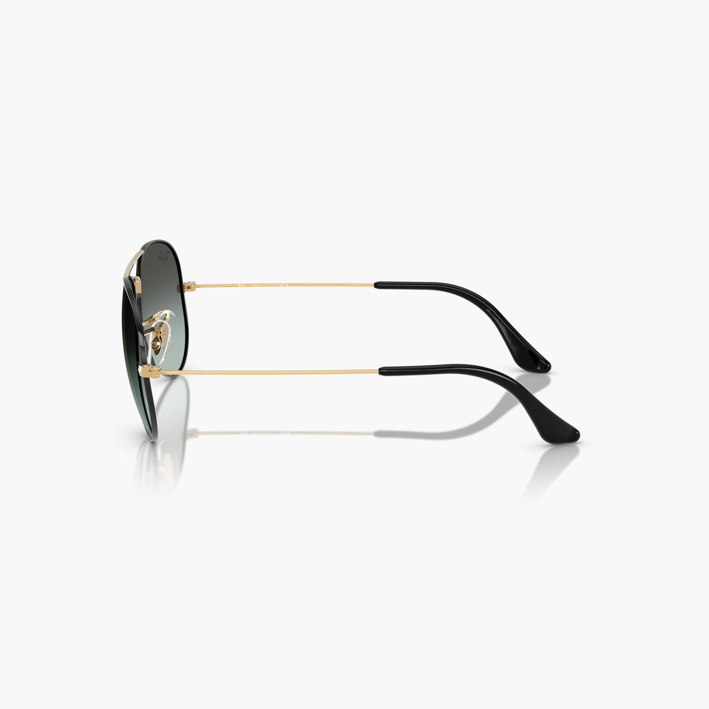 Ray-Ban Black on Arista Full Rim Aviator Sunglasses with Nose Pad-men-sunglasses-image-3