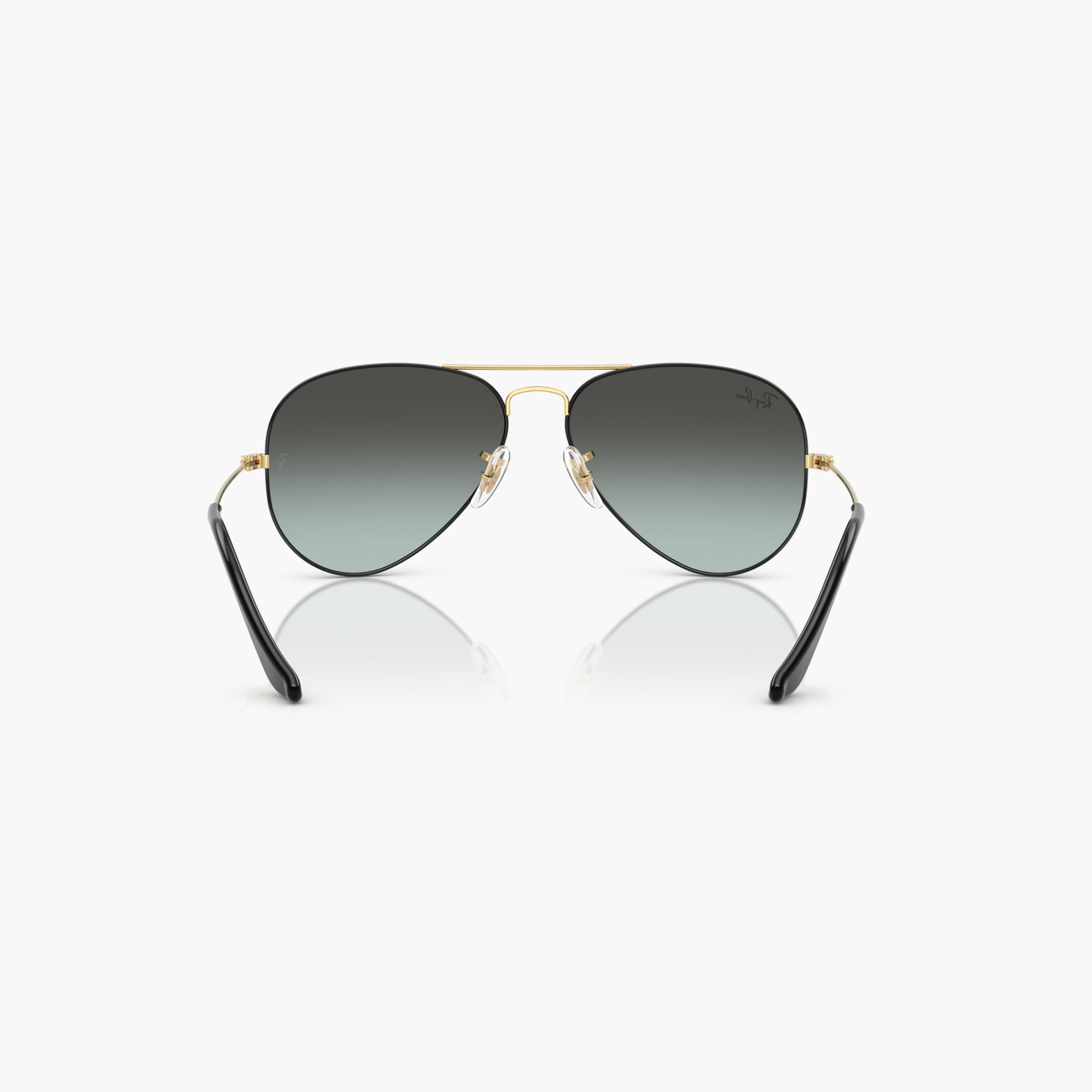 Ray-Ban Black on Arista Full Rim Aviator Sunglasses with Nose Pad-men-sunglasses-image-4