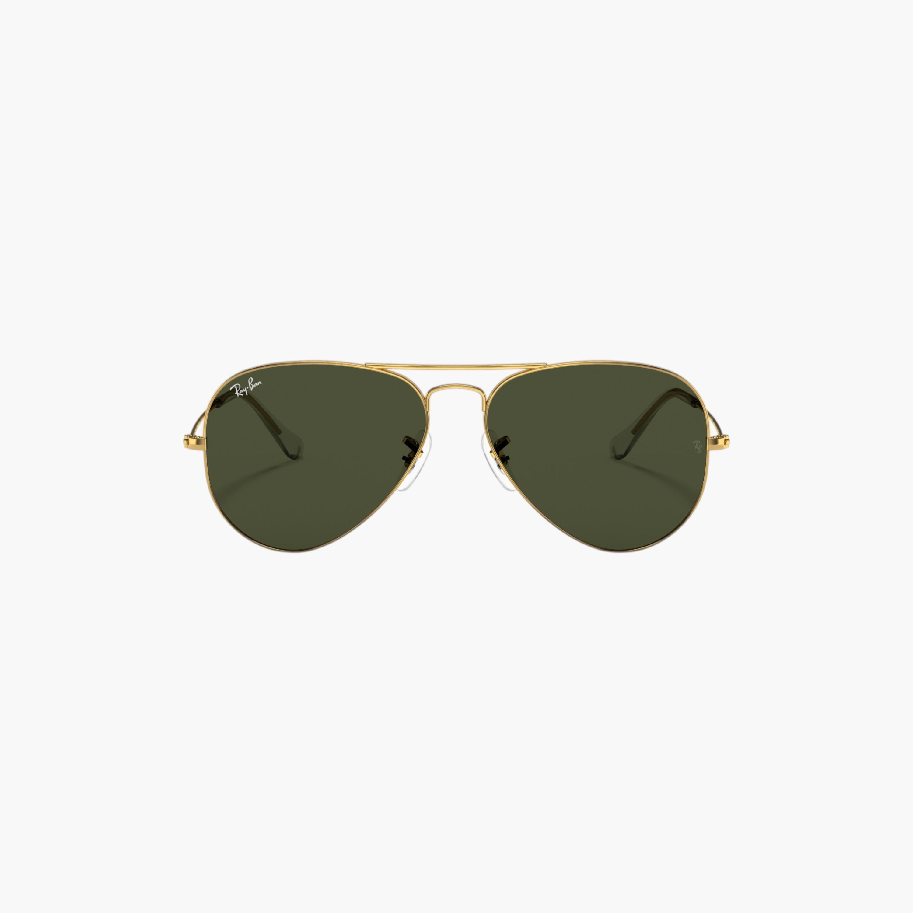 Ray-Ban Men Aviator Green Lens Sunglasses-men-sunglasses-image-5