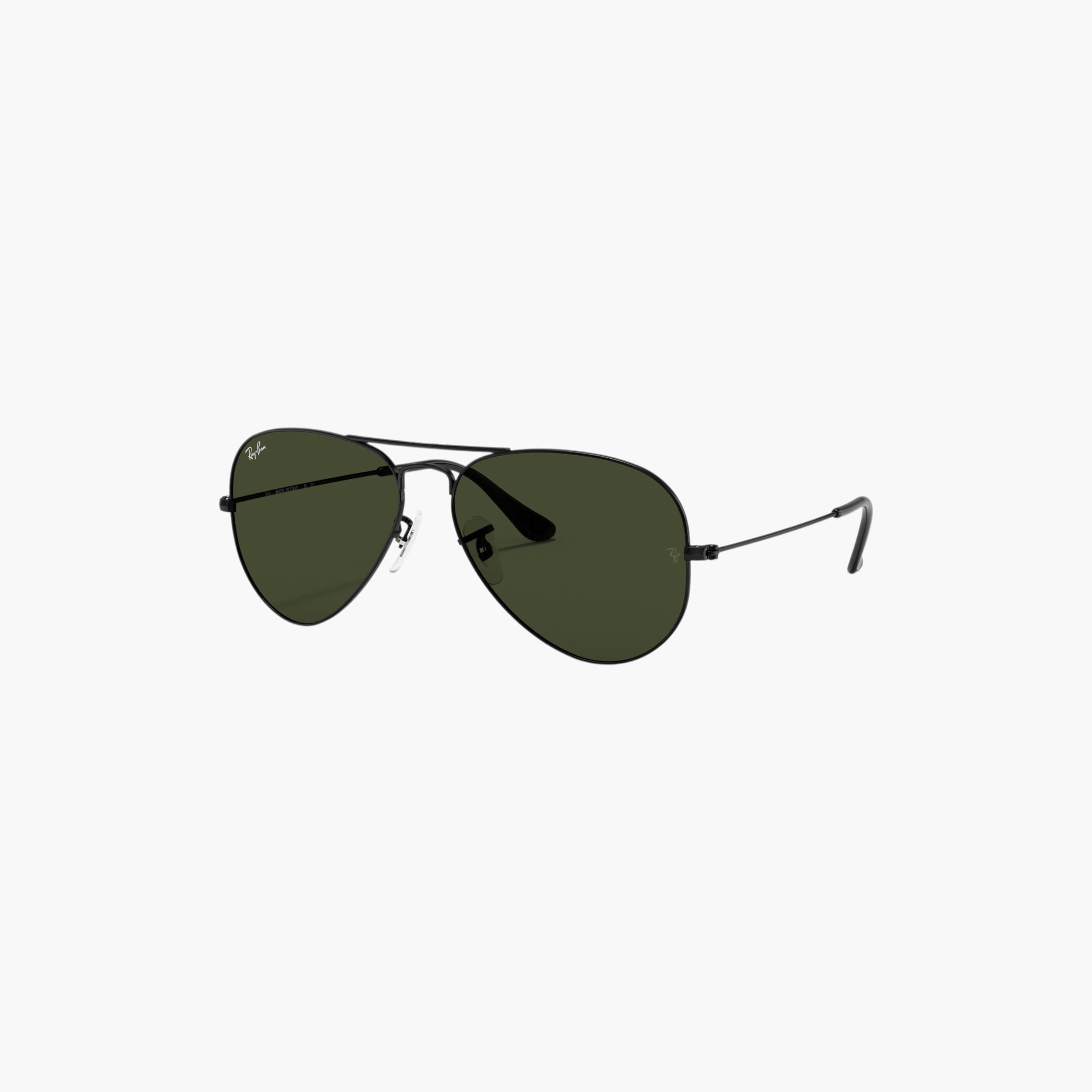 Ray-Ban Men Aviator Green Lens Sunglasses-men-sunglasses-image-1