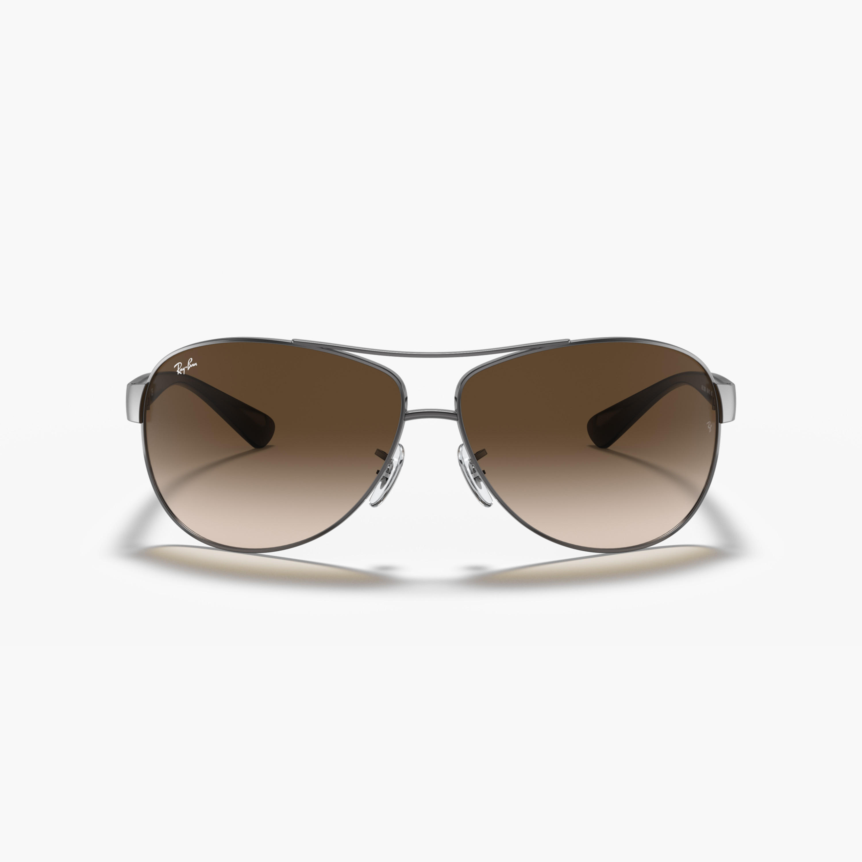 نظارة شمسية أفياتور بإطار كامل ووسادات أنف جونميتال من راي بان-men-sunglasses-image-4