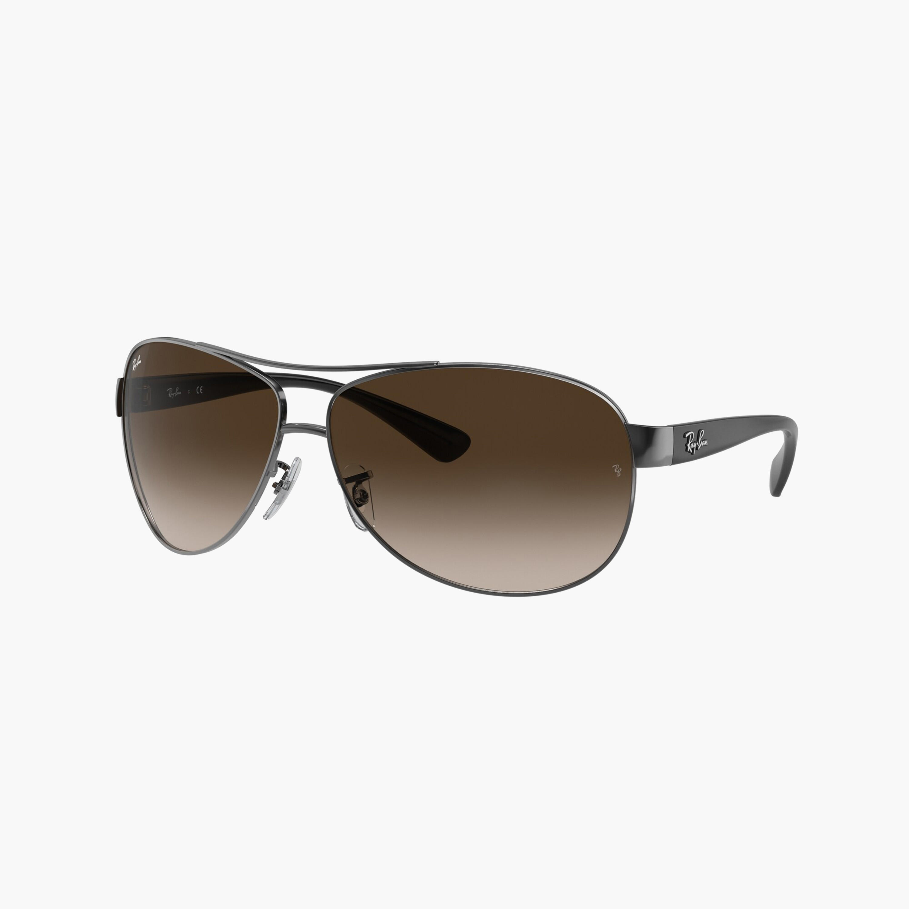 نظارة شمسية أفياتور بإطار كامل ووسادات أنف جونميتال من راي بان-men-sunglasses-image-5