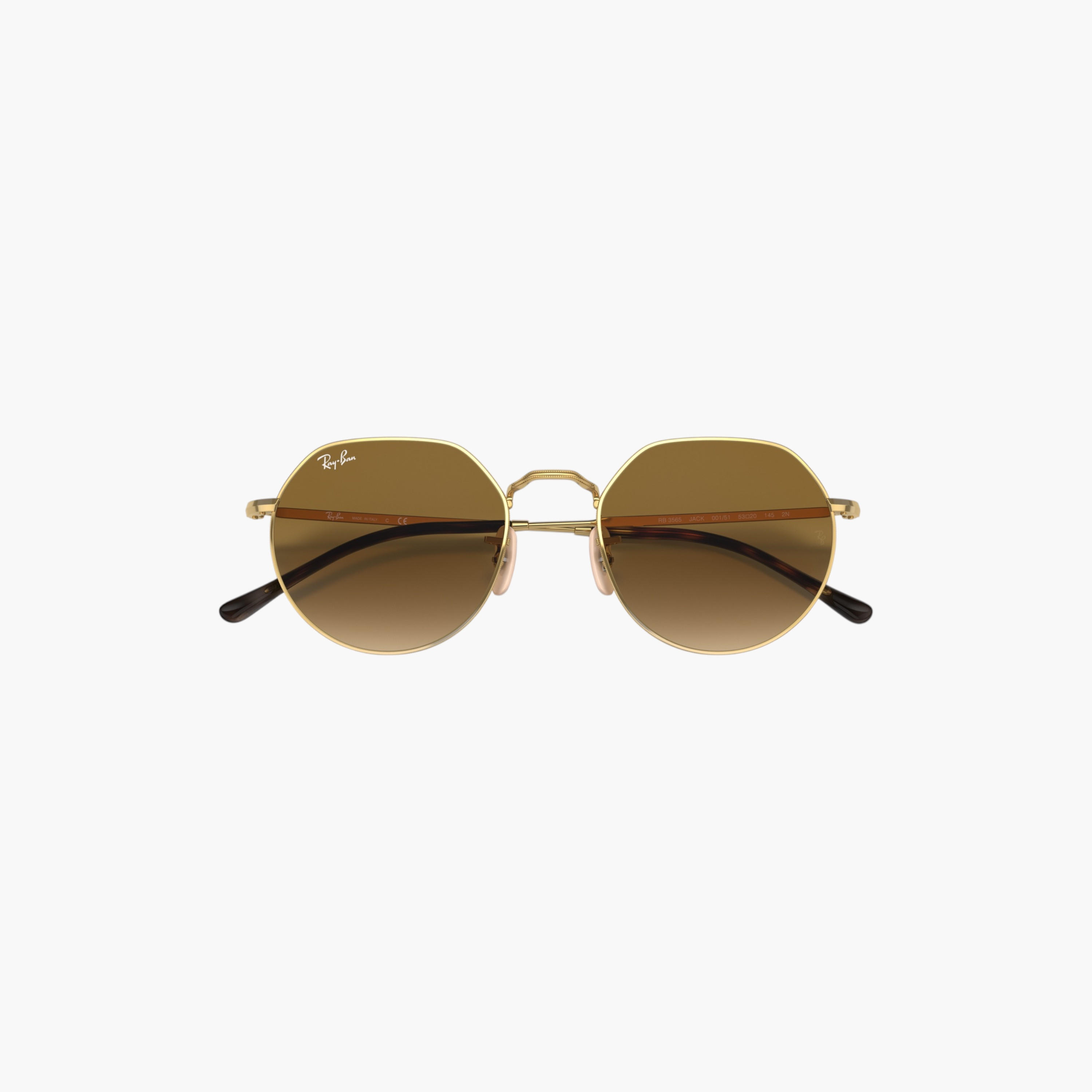 نظارة شمسية بإطار مستدير وعدسات بنية للنساء من راي بان-men-sunglasses-image-1