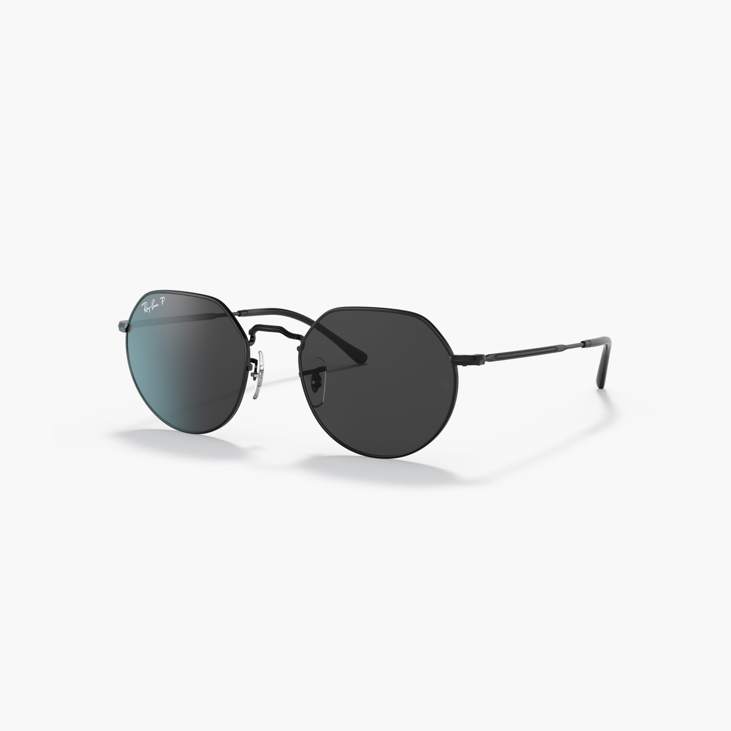 نظارة شمسية بإطار كامل وعدسات ملونة ووسادات أنف من راي بان-men-sunglasses-image-1