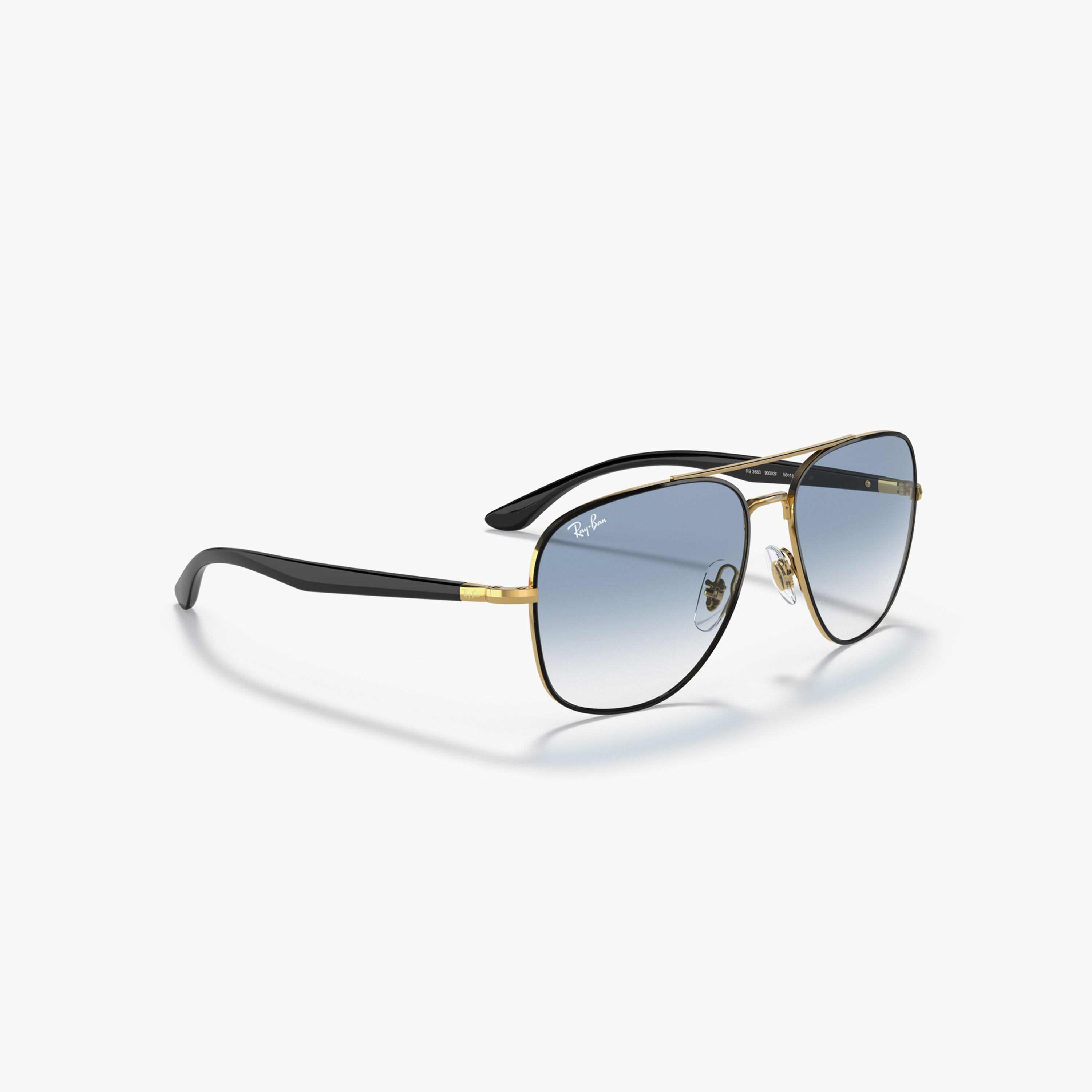 نظارة شمسية واي فارر بعدسات ملونة وبوسادات أنف أريستا من راي بان-men-sunglasses-image-5