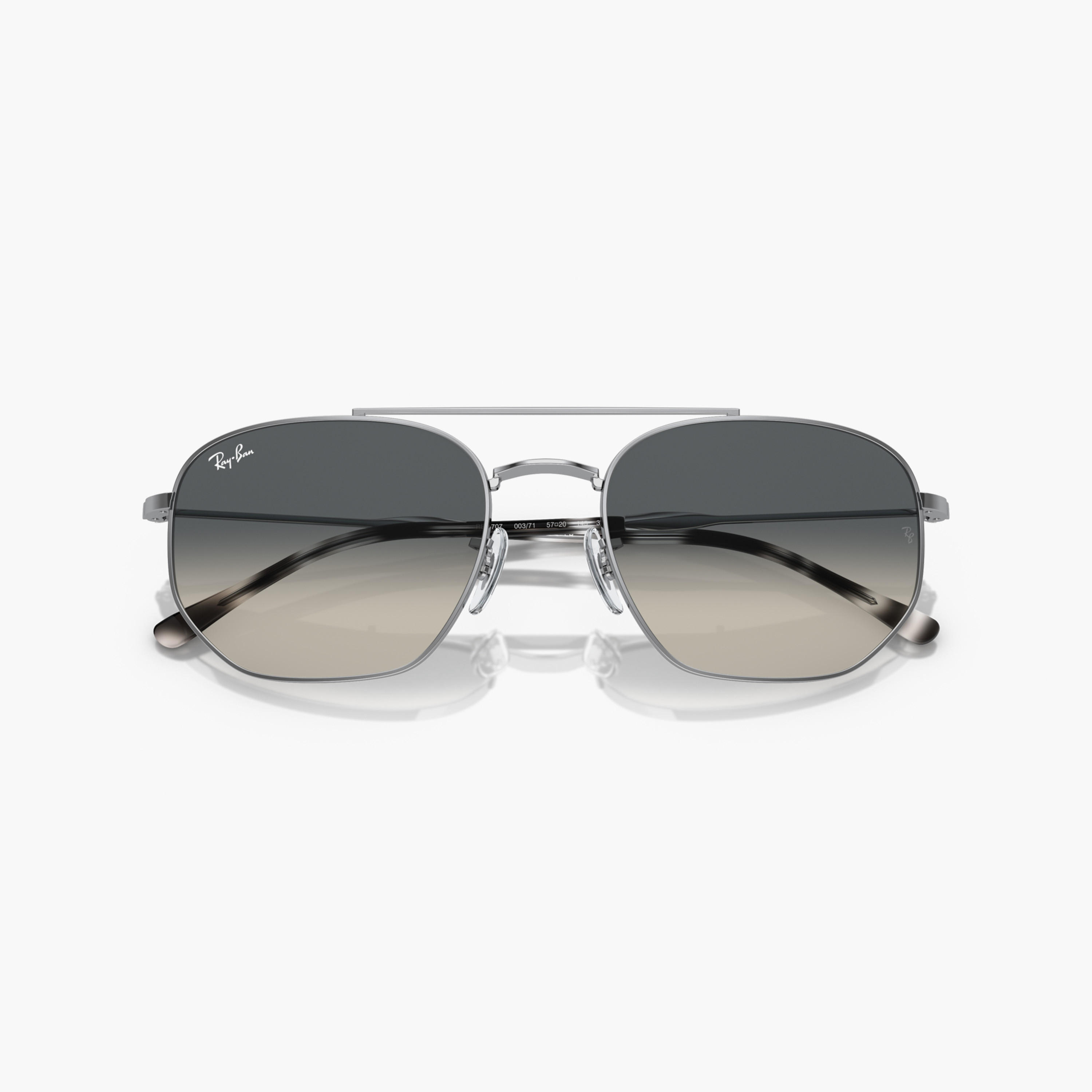 نظارة شمسية بإطار كامل وعدسات ملونة ووسادة أنف من راي بان-men-sunglasses-image-1