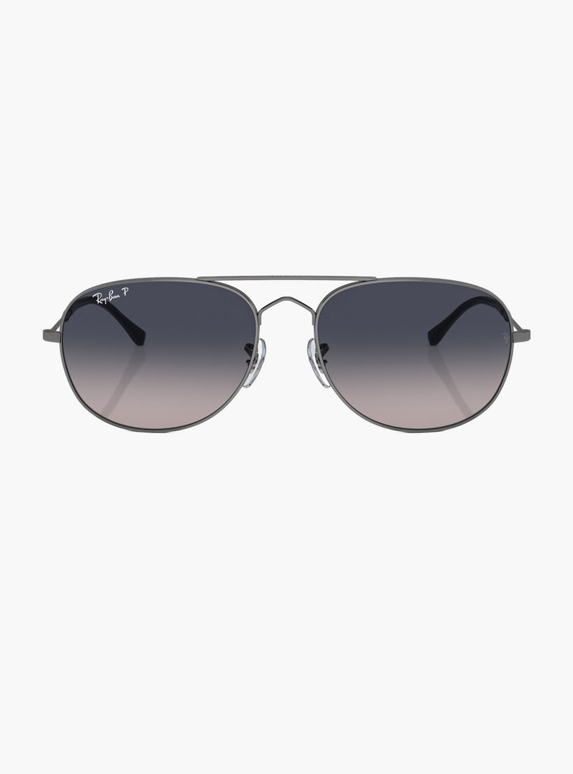 Ray-Ban Unisex Mirrored Blue Lens Sunglasses-men-sunglasses-image-2