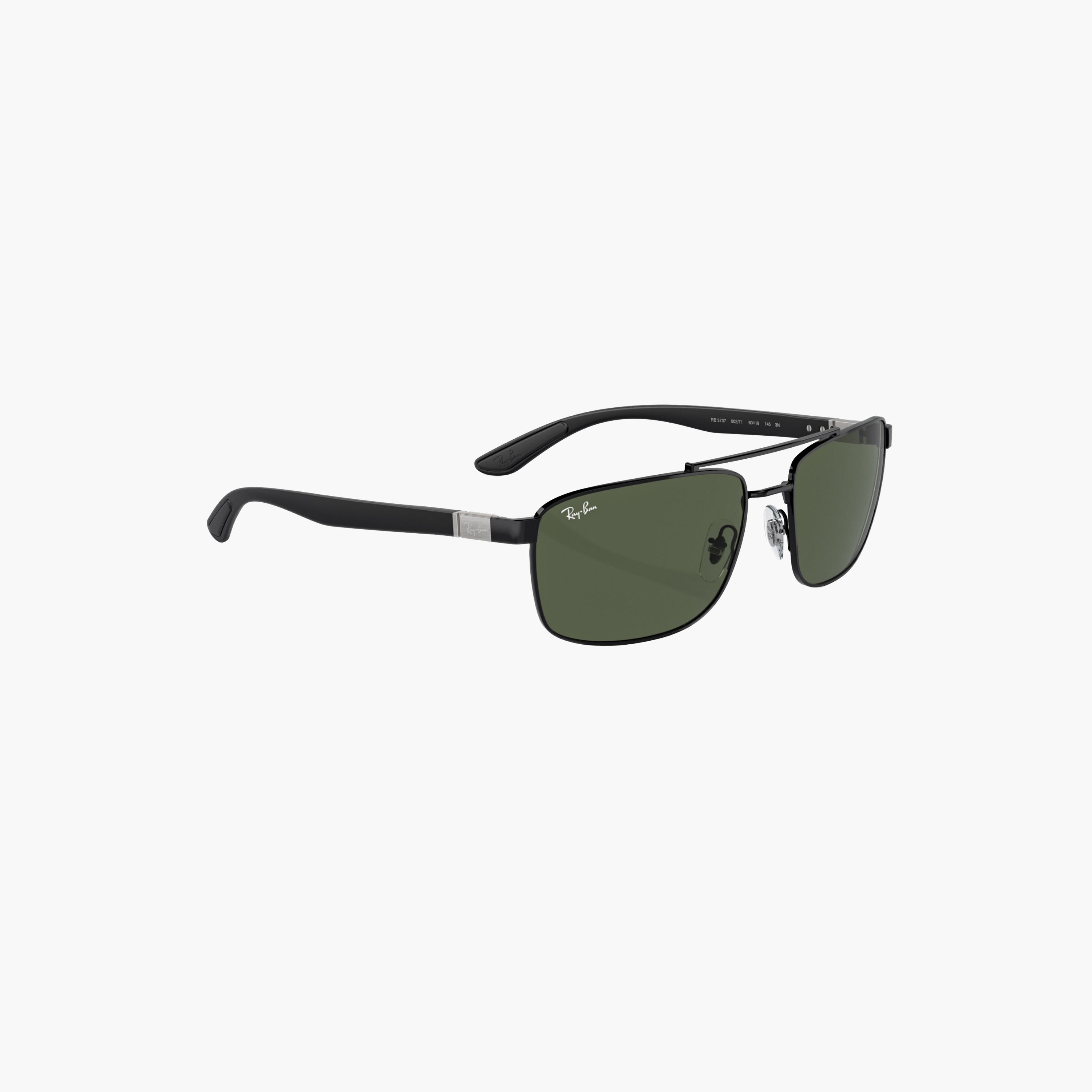 Ray-Ban Unisex Rectangle Green Lens Sunglasses-men-sunglasses-image-3