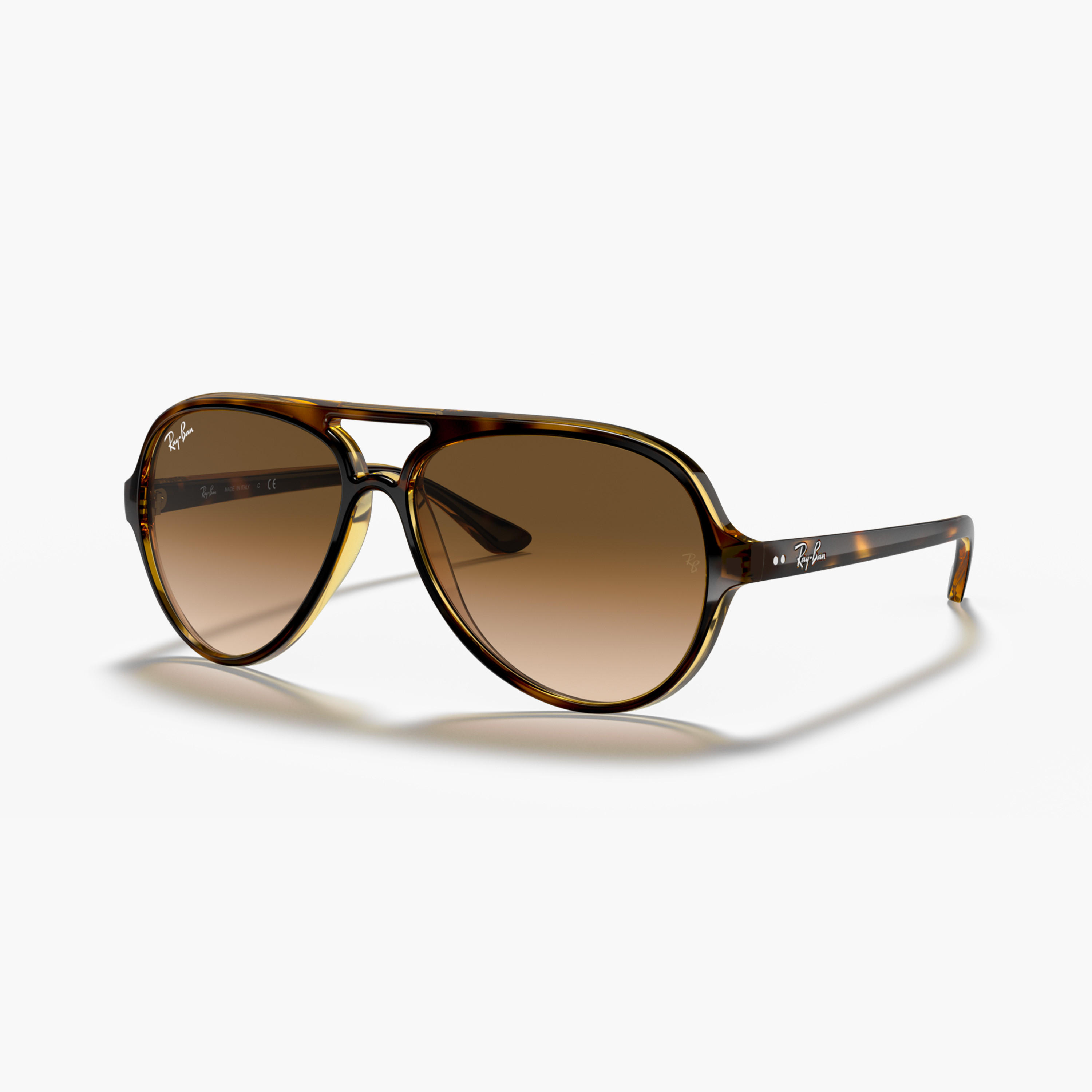 Ray-Ban Light Havana Full Rim Tinted Lens Aviator Sunglasses-men-sunglasses-image-1