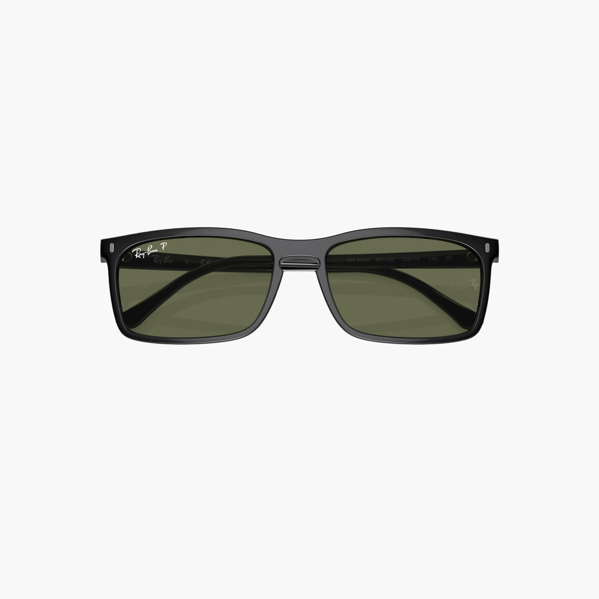 Ray-Ban Unisex Wayfarer Green Lens Sunglasses-men-sunglasses-image-1