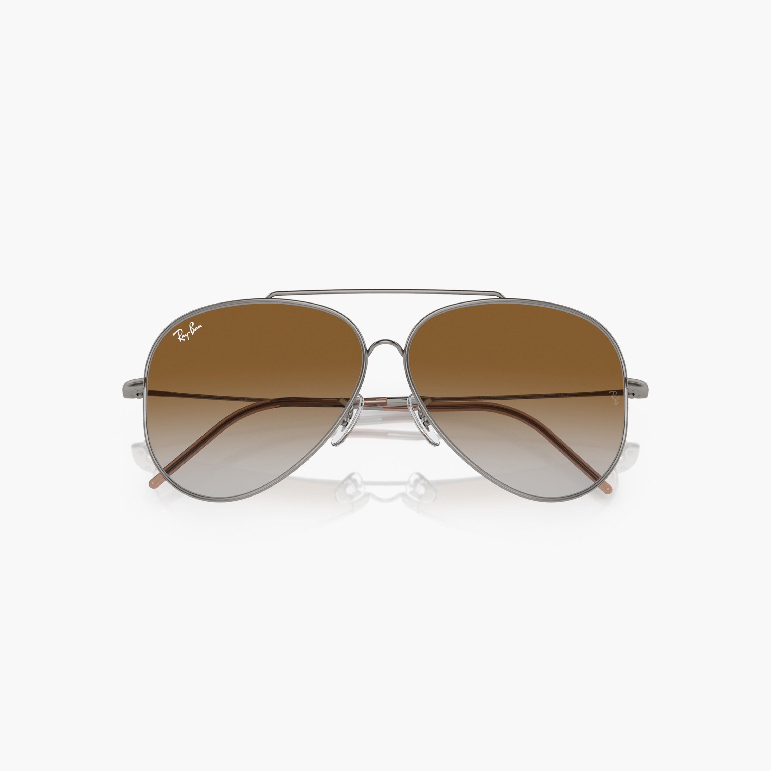 نظارة شمس أفياتور بعدسات ملونة وإطار كامل ووسادة أنف من راي بان-men-sunglasses-image-1
