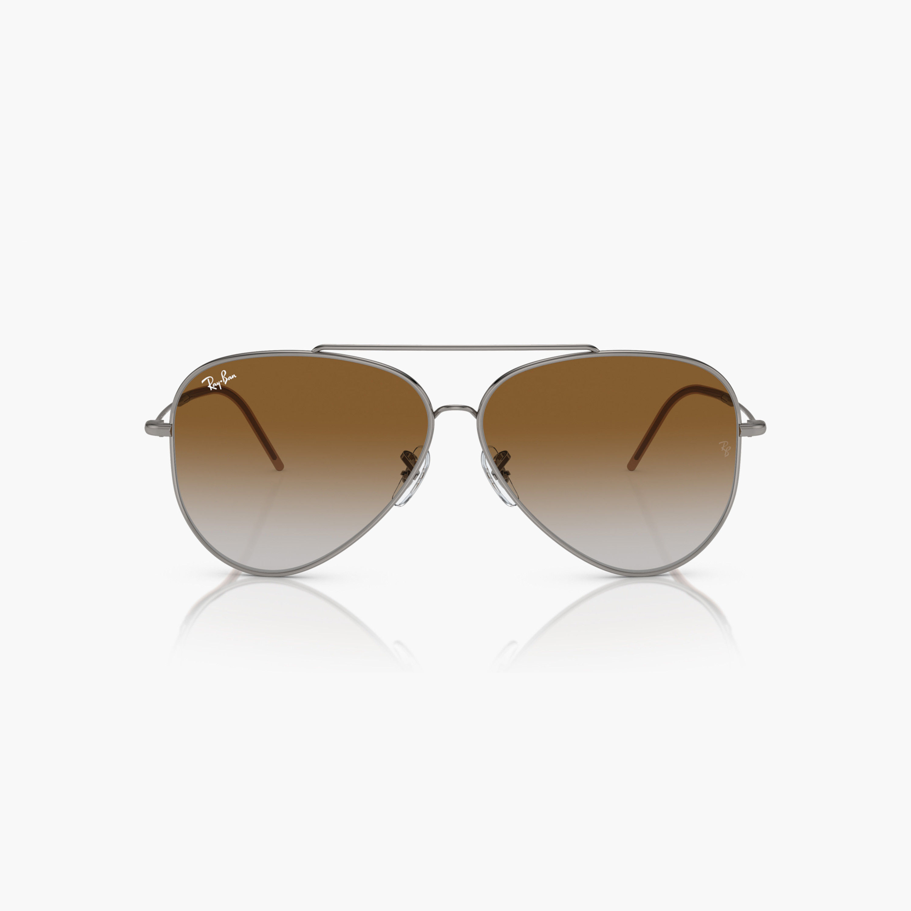 نظارة شمس أفياتور بعدسات ملونة وإطار كامل ووسادة أنف من راي بان-men-sunglasses-image-4