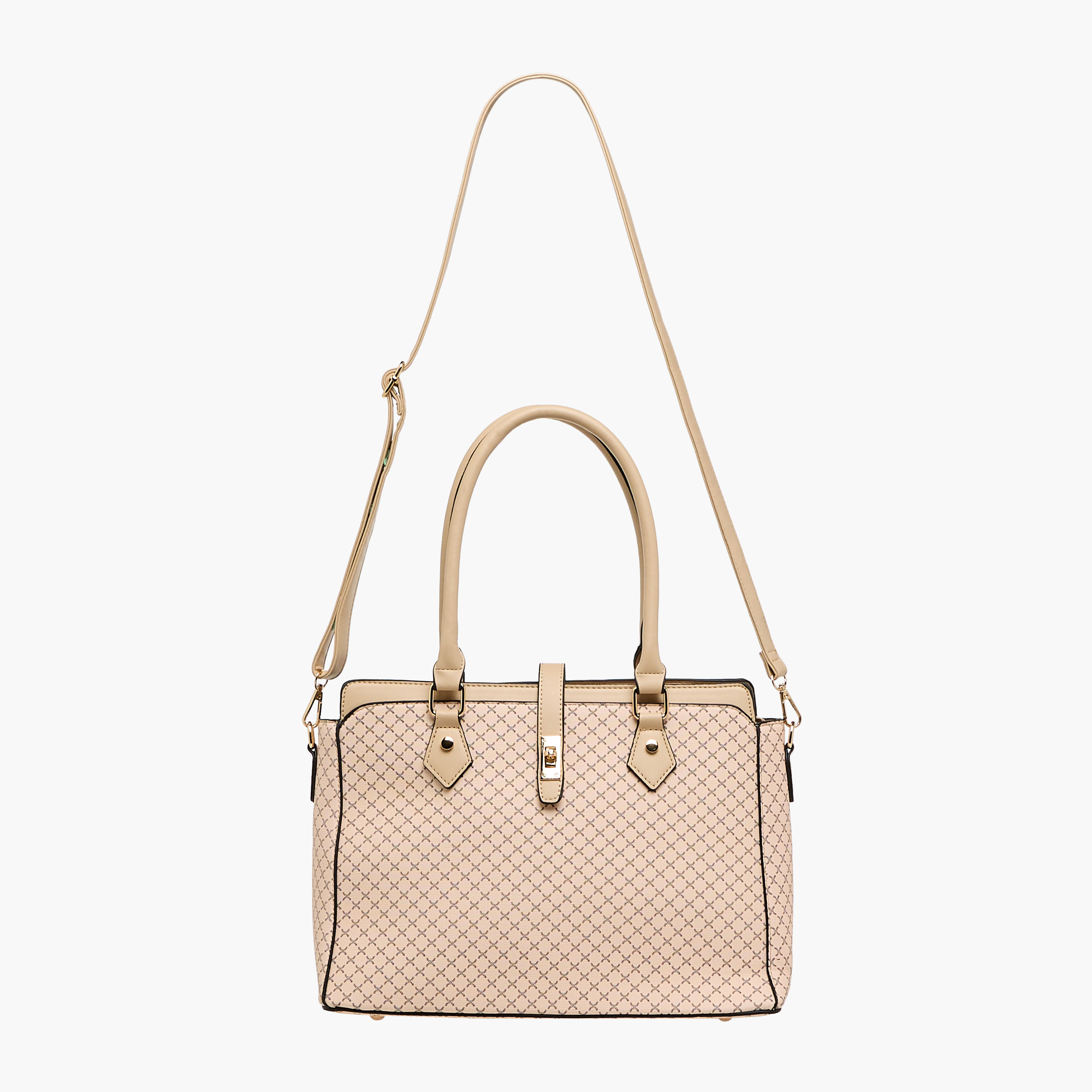 شنطة توت بحزام قابل للفصل وطبعات مع محفظة من ساشا-women-bagsandwallets-handbags-image-3