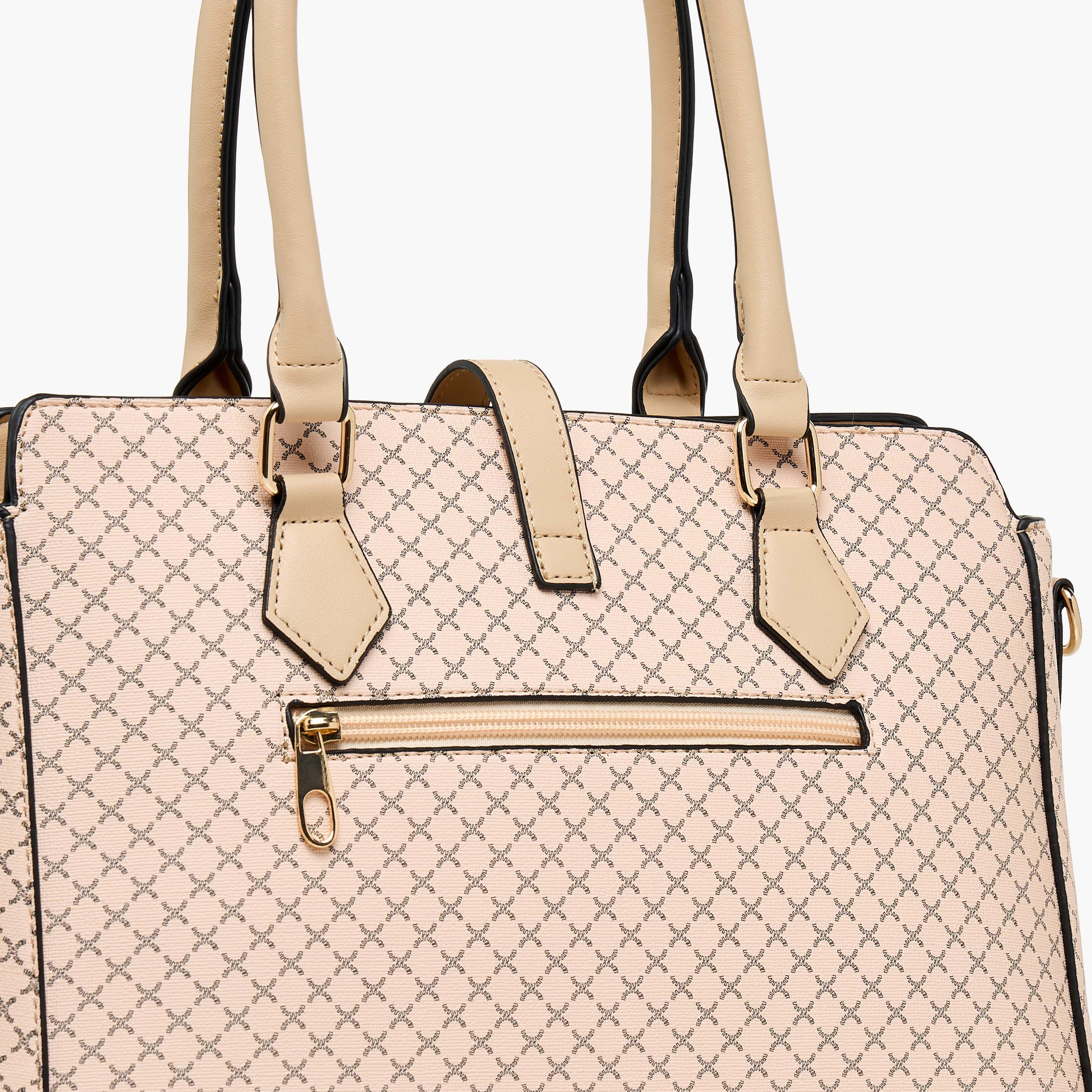 شنطة توت بحزام قابل للفصل وطبعات مع محفظة من ساشا-women-bagsandwallets-handbags-image-8