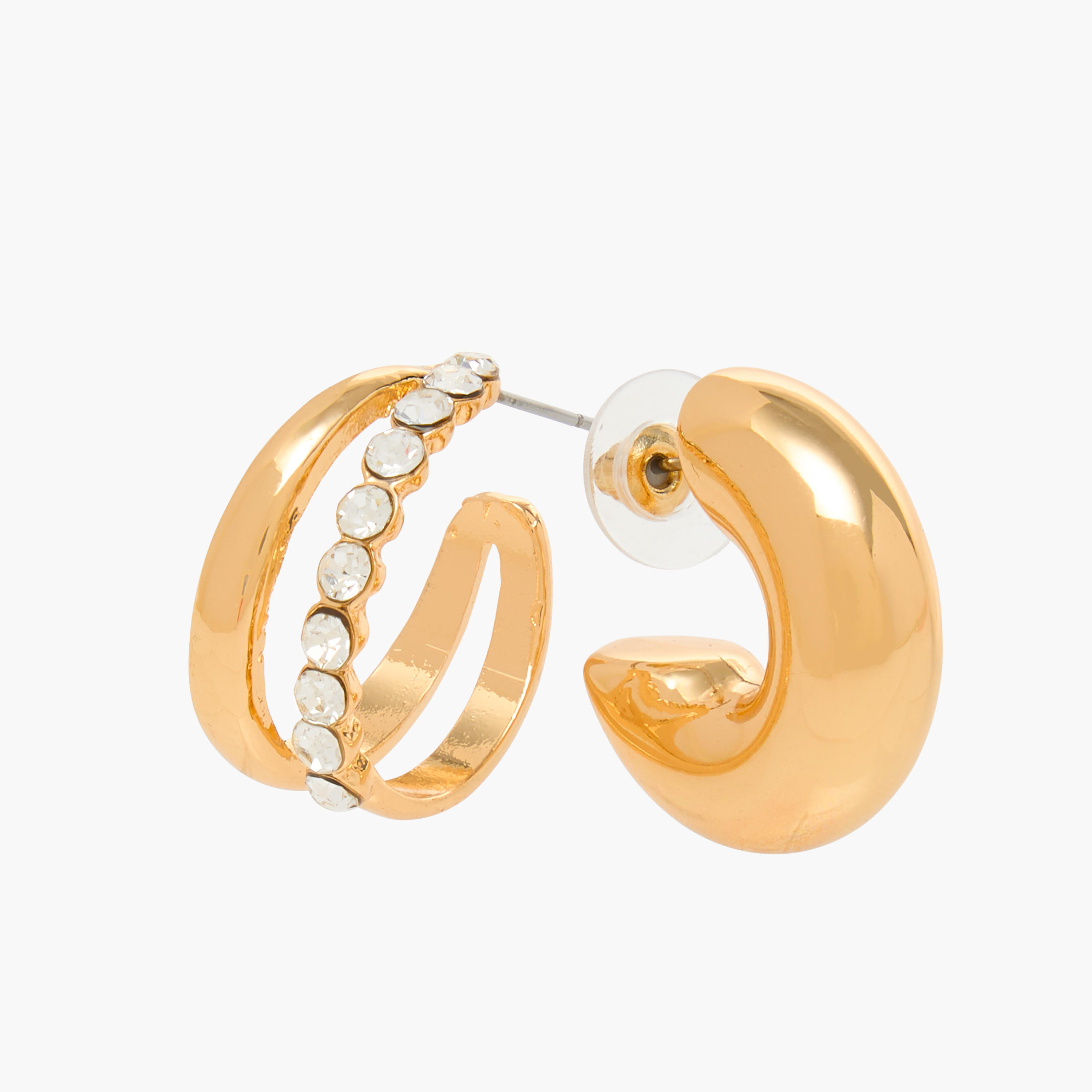 حلقان متنوعة بمكبس إغلاق خلفي - طقم 6 أزواج-women-watchesandjewellery-jewellery-earrings-image-4