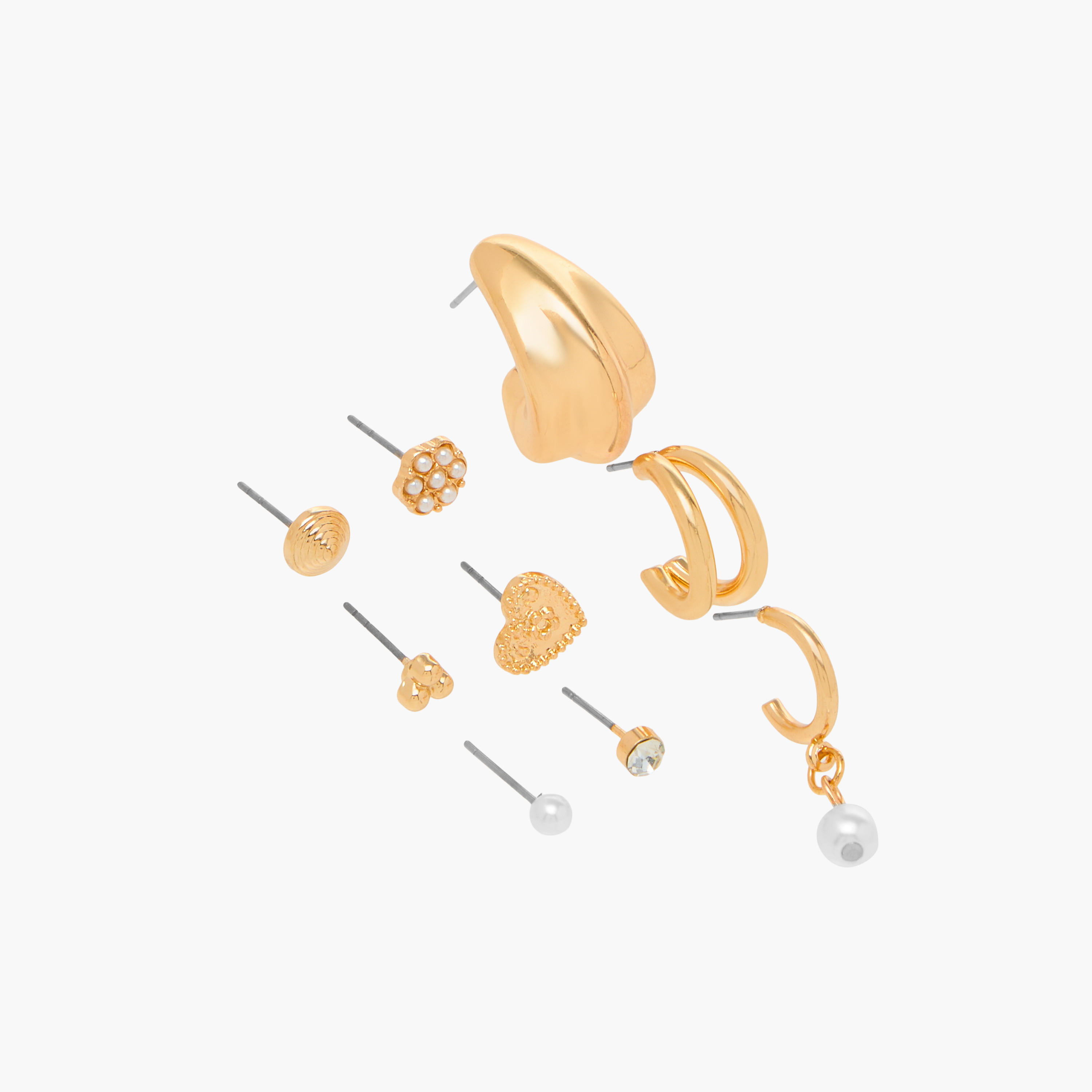 Assorted Earrings with Pushback Closure - Set of 9-women-watchesandjewellery-jewellery-earrings-image-2