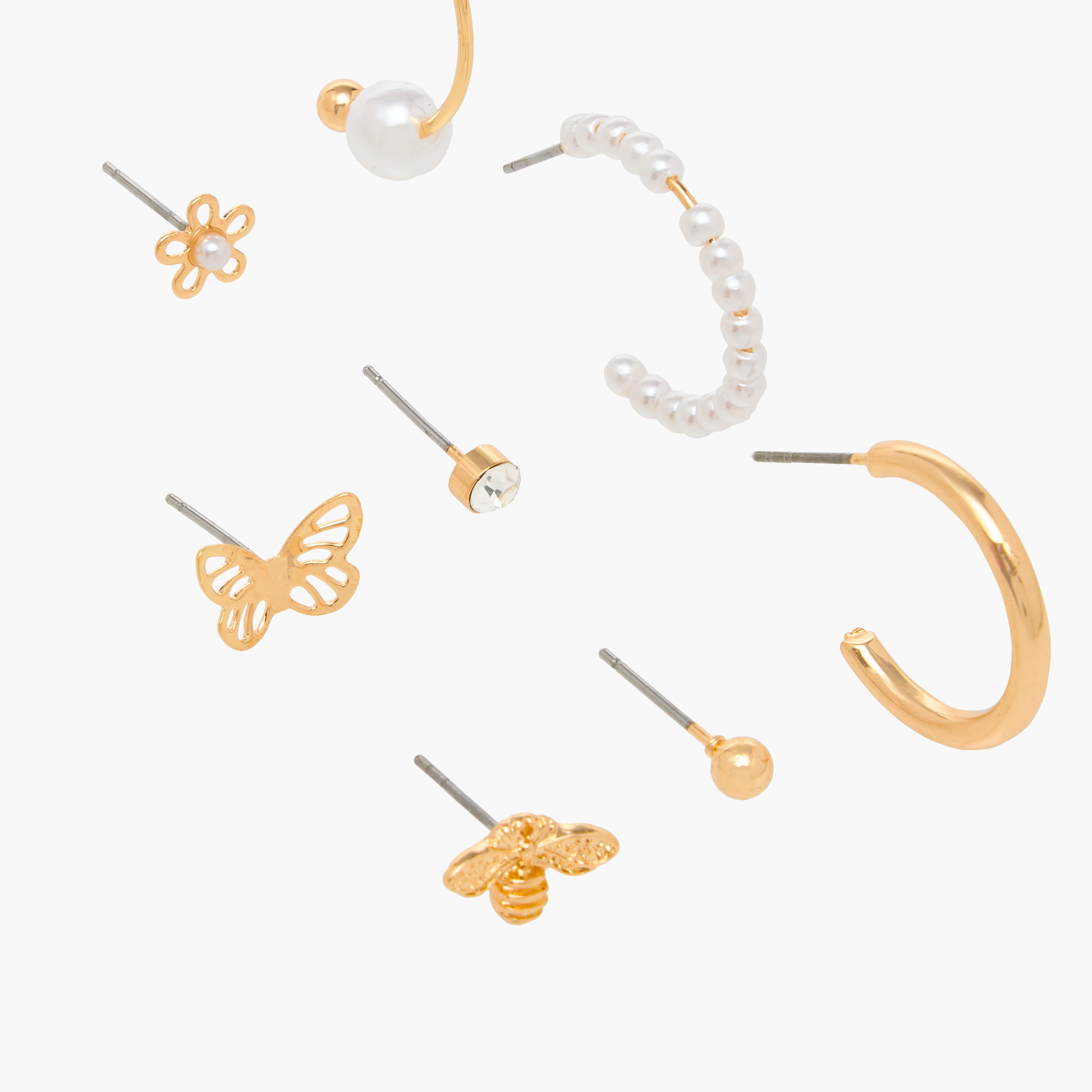 Assorted Earrings with Pushback Closure - Set of 9-women-watchesandjewellery-jewellery-earrings-image-3