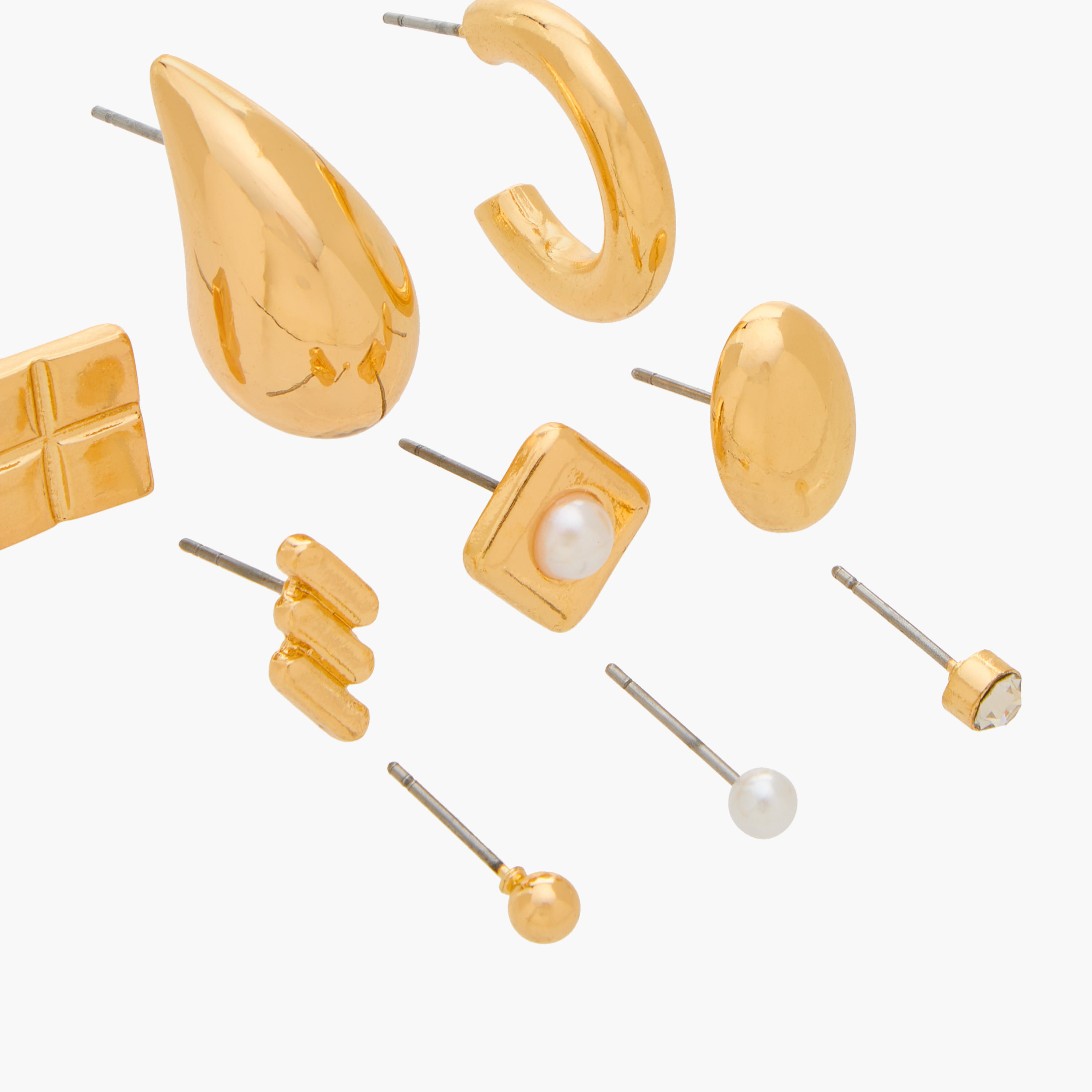 Assorted Earrings with Pushback Closure - Set of 9-women-watchesandjewellery-jewellery-earrings-image-3