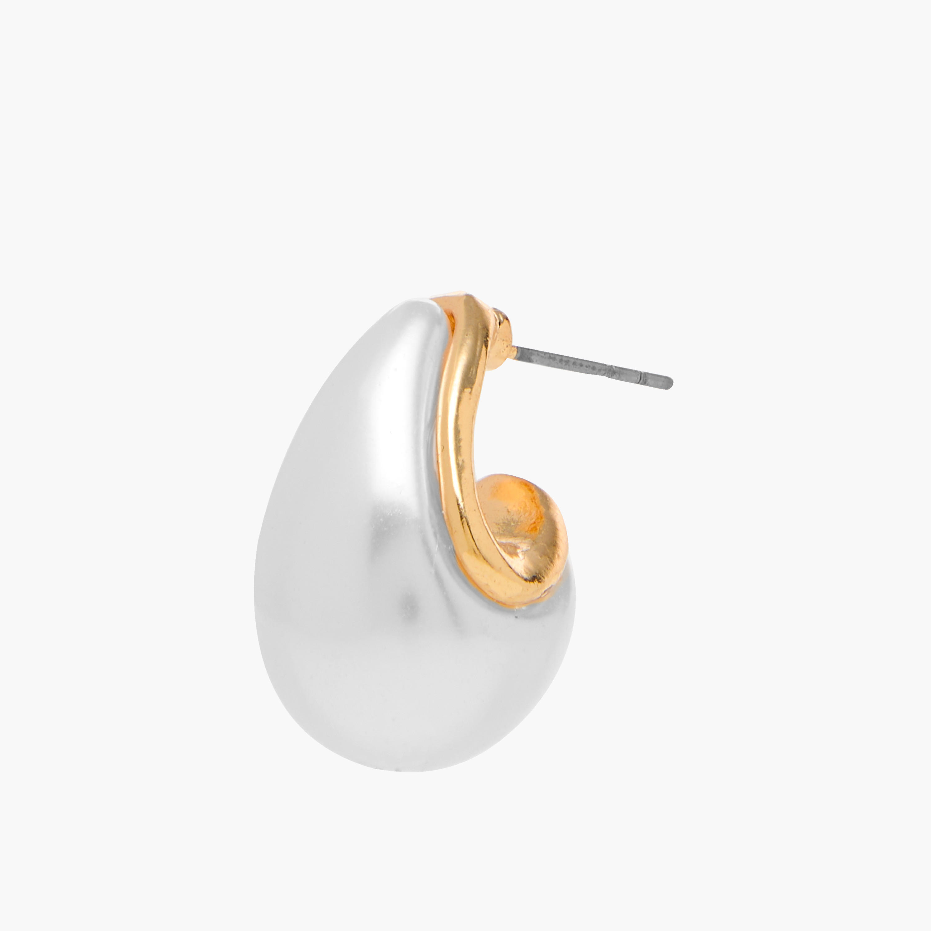 حلقان ميتاليك نصف طوق بمكبس إغلاق خلفي - طقم 3 أزواج-women-watchesandjewellery-jewellery-earrings-image-6