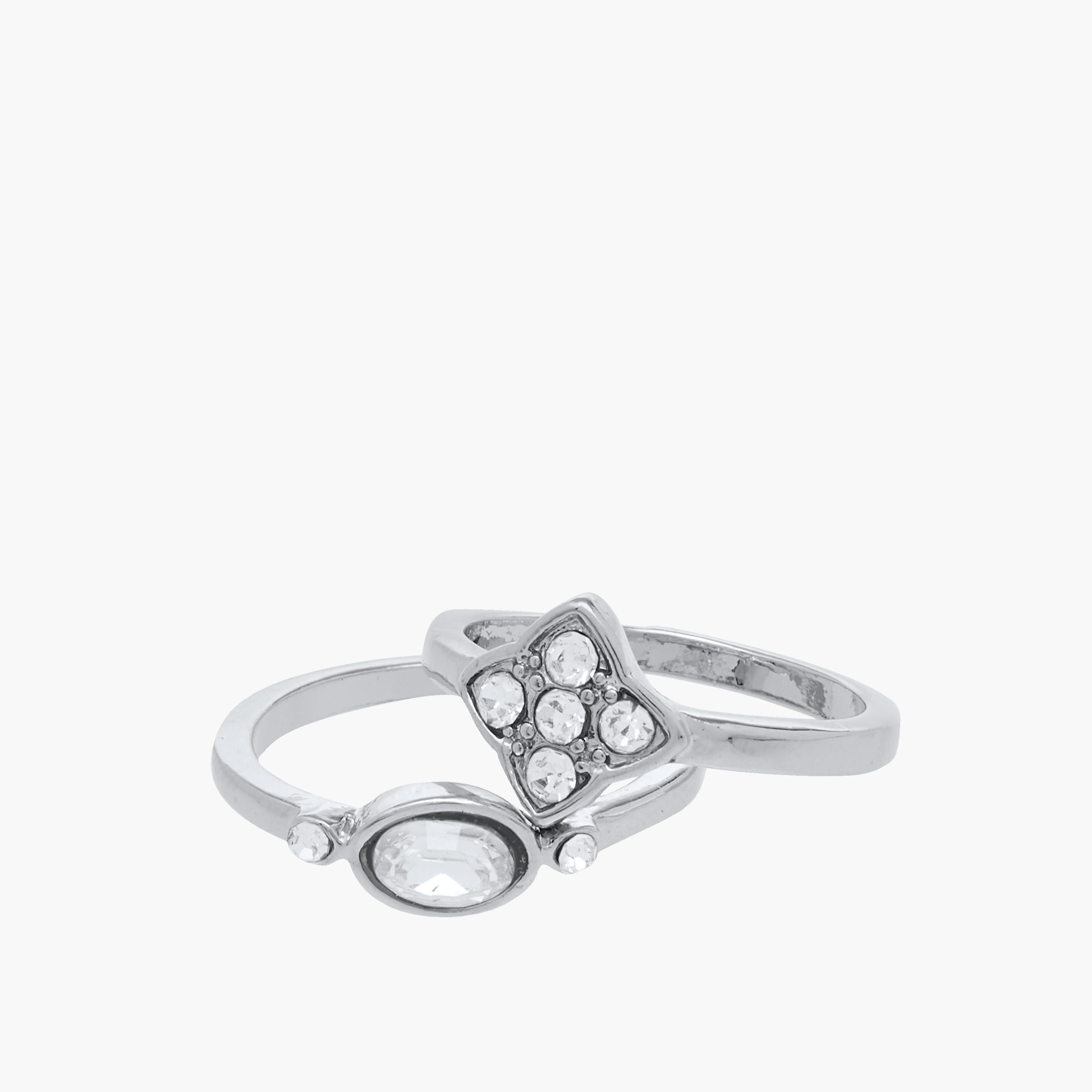 طقم خواتم مزينة 8 قطع - S-M-women-watchesandjewellery-jewellery-rings-image-3