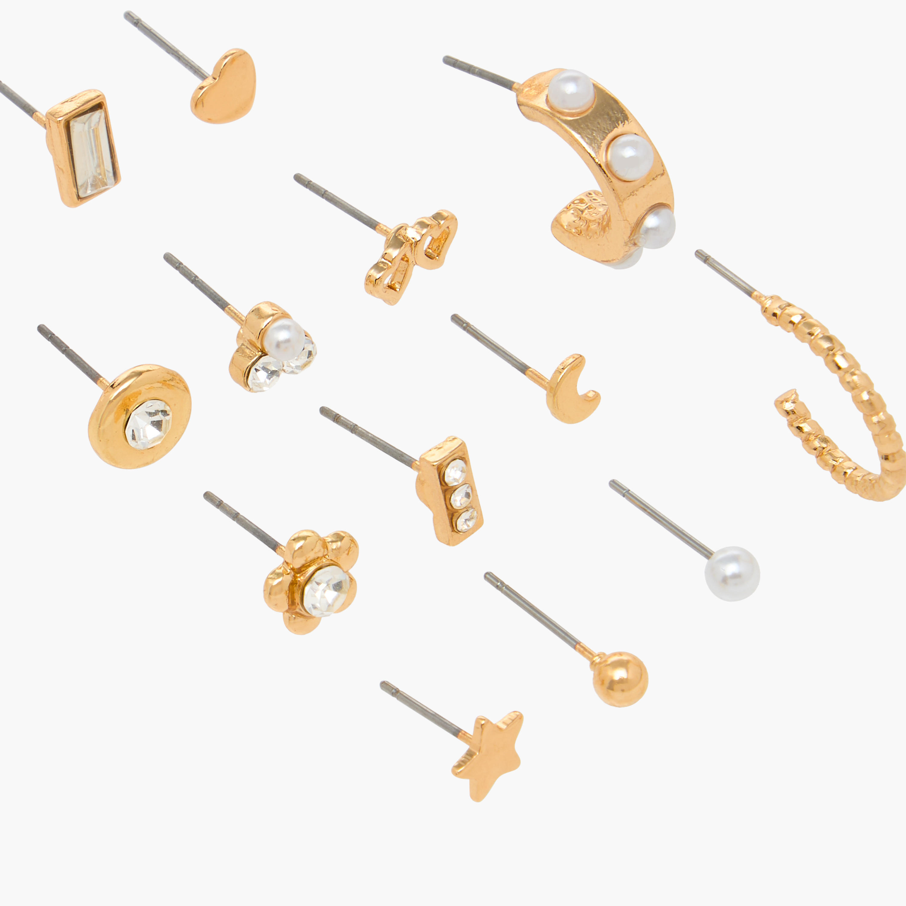 Assorted Earrings with Pushback Closure - Set of 15-women-watchesandjewellery-jewellery-earrings-image-3