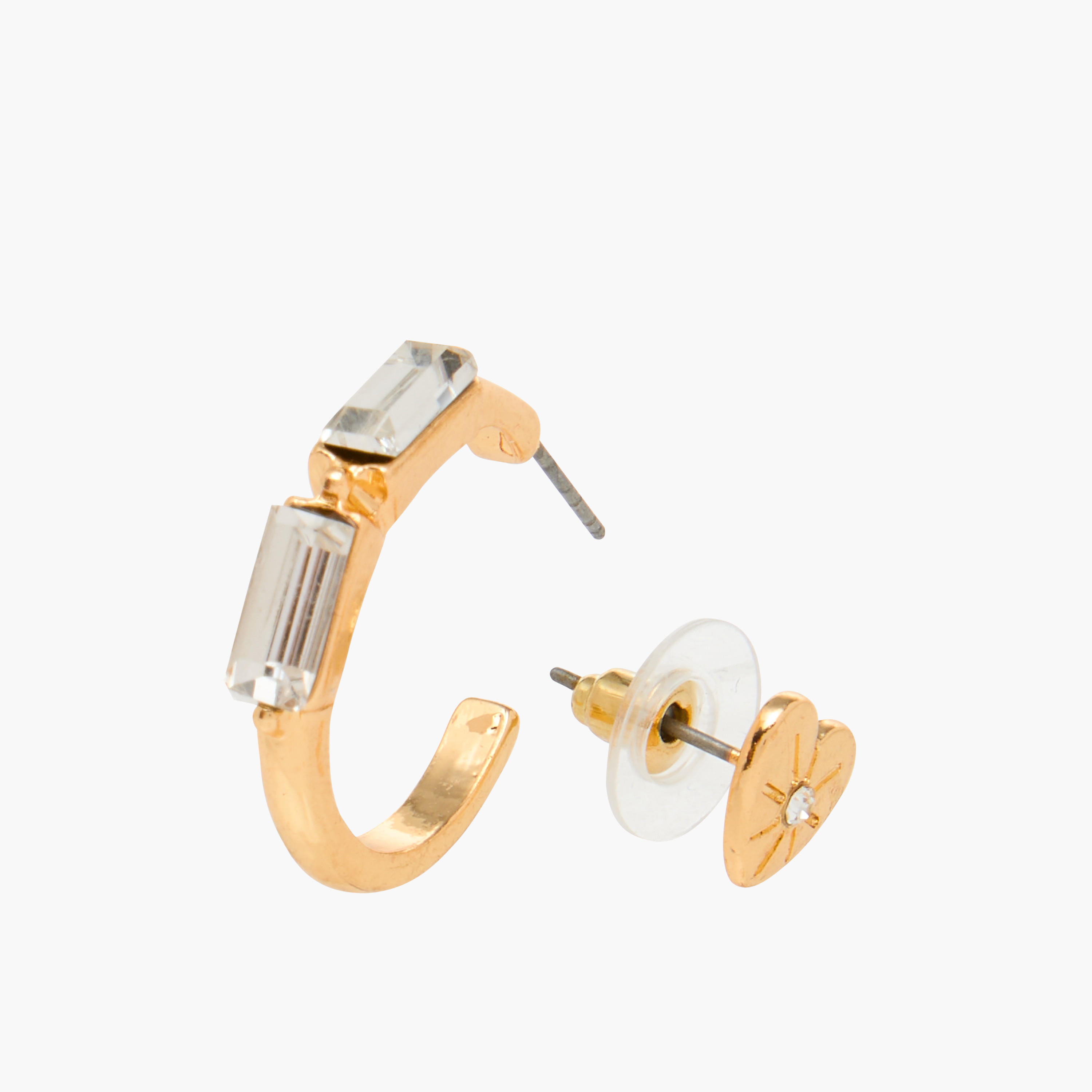 حلقان ميتاليك بمكبس إغلاق خلفي - طقم 15 زوج-women-watchesandjewellery-jewellery-earrings-image-4