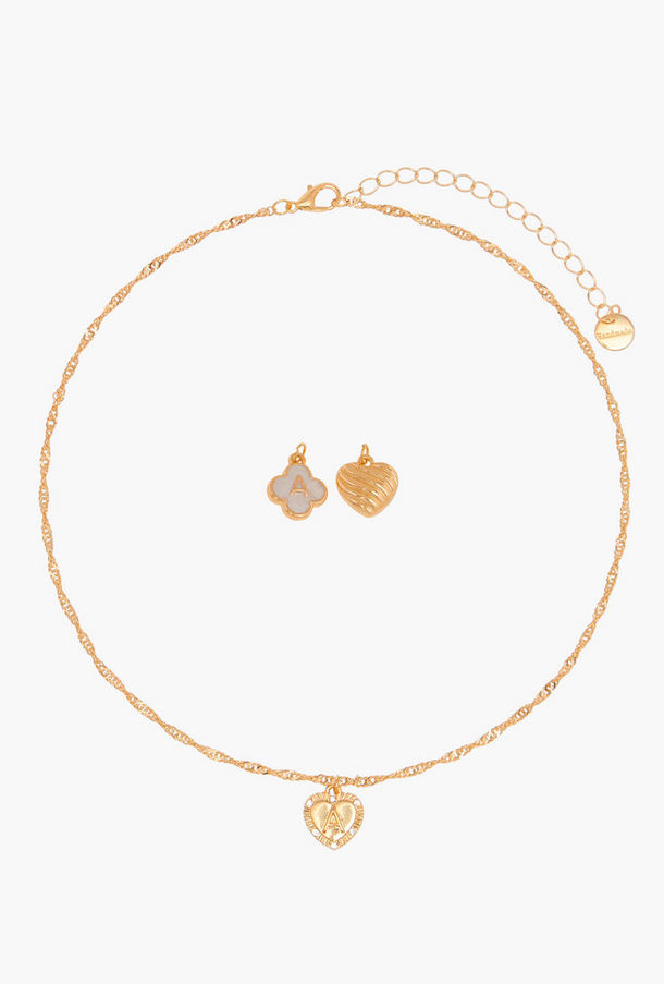 Alphabet A 3-Pendant Necklace with Lobster Clasp-women-watchesandjewellery-jewellery-necklacesandpendants-image-1