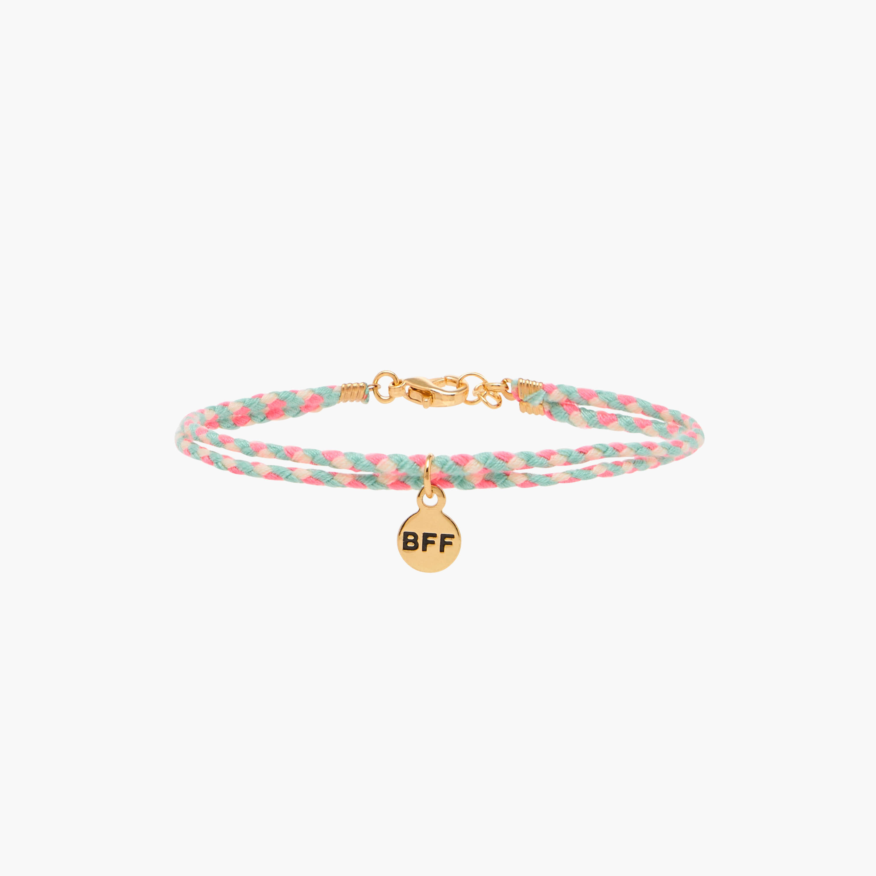 BFF Charm Bracelet with Lobster Clasp Closure - Set of 3-women-watchesandjewellery-jewellery-banglesandbracelets-image-2