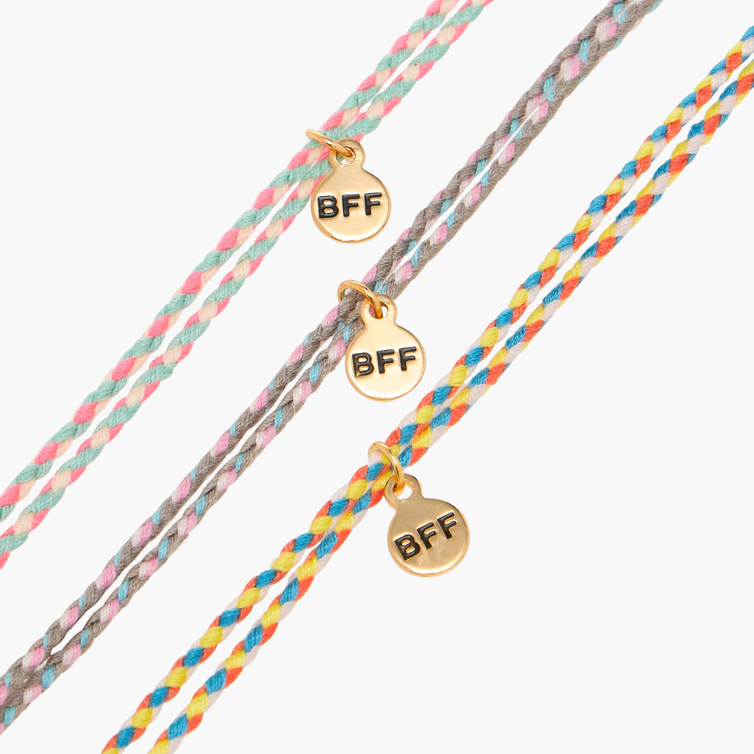 BFF Charm Bracelet with Lobster Clasp Closure - Set of 3-women-watchesandjewellery-jewellery-banglesandbracelets-image-9