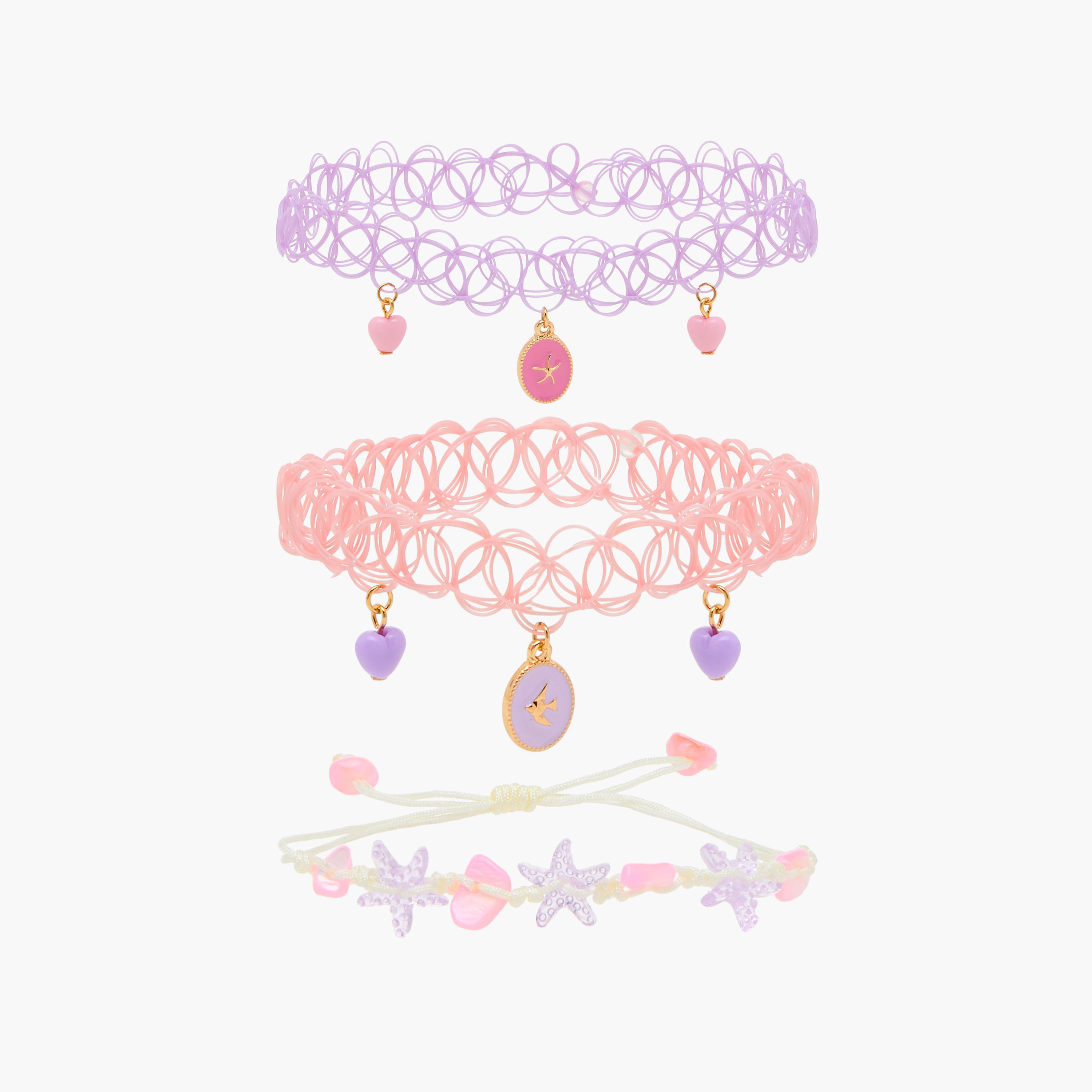 أساور متنوعة - طقم من 3 قطع-women-watchesandjewellery-jewellery-banglesandbracelets-image-1