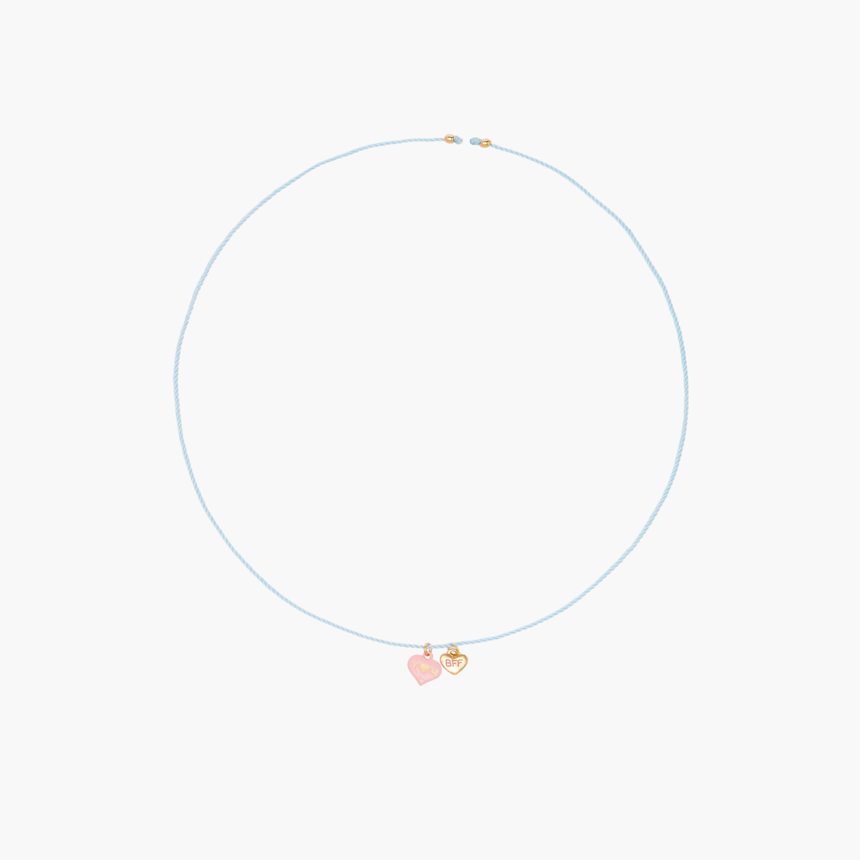 عقد بدلاية قلب أفضل أصدقاء إلى الأبد مع مشبك إغلاق - طقم من قطعتين-women-watchesandjewellery-jewellery-necklacesandpendants-image-2