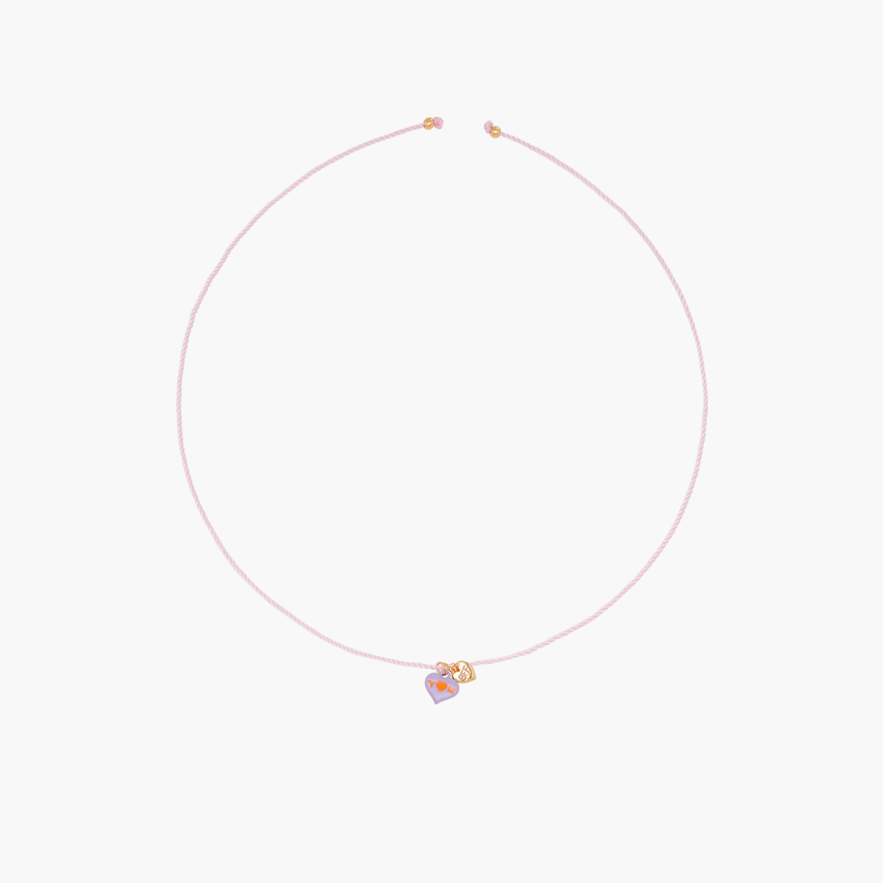 عقد بدلاية قلب أفضل أصدقاء إلى الأبد مع مشبك إغلاق - طقم من قطعتين-women-watchesandjewellery-jewellery-necklacesandpendants-image-3