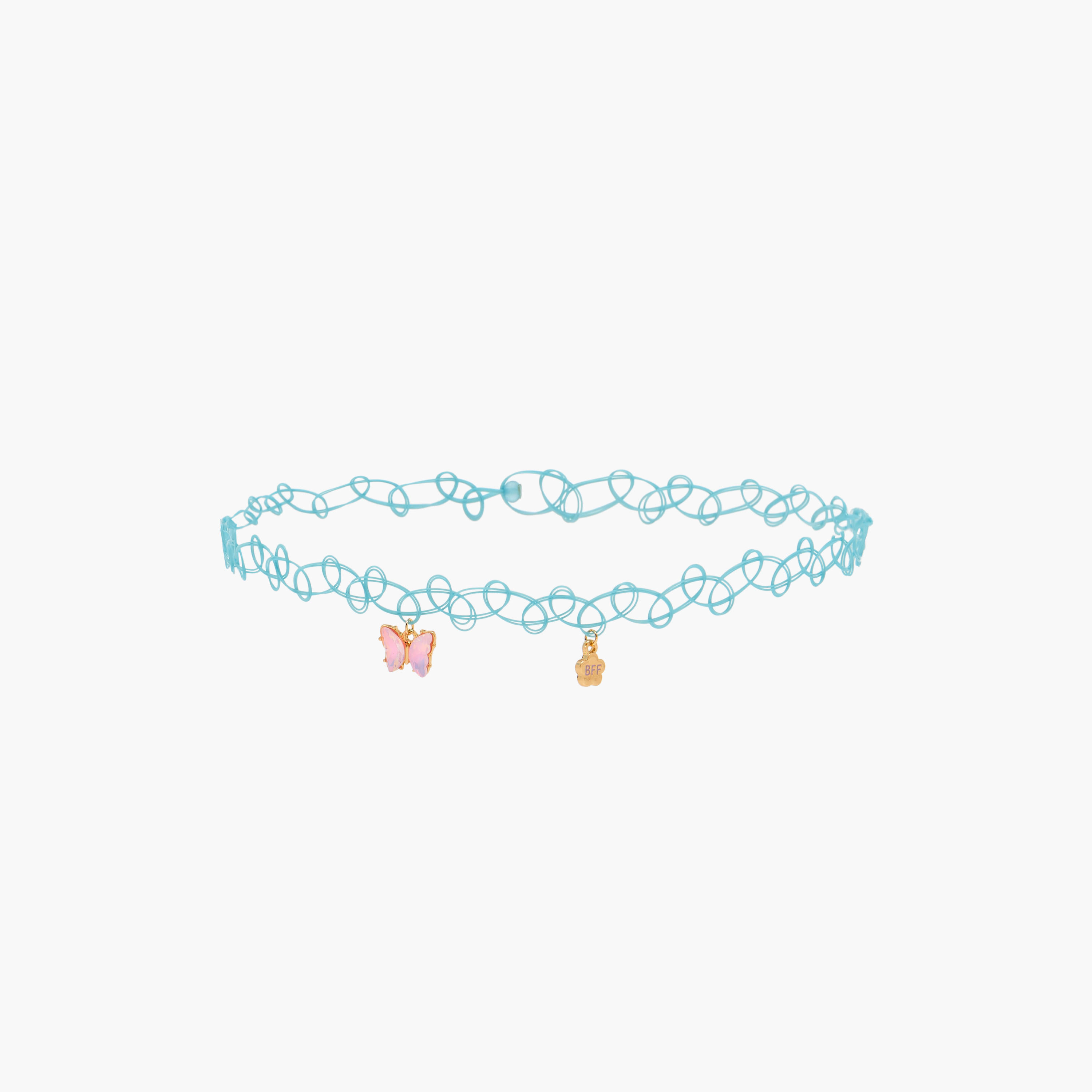 Pendant BFF Stretchable Choker Necklace - Set of 2-women-watchesandjewellery-jewellery-necklacesandpendants-image-2
