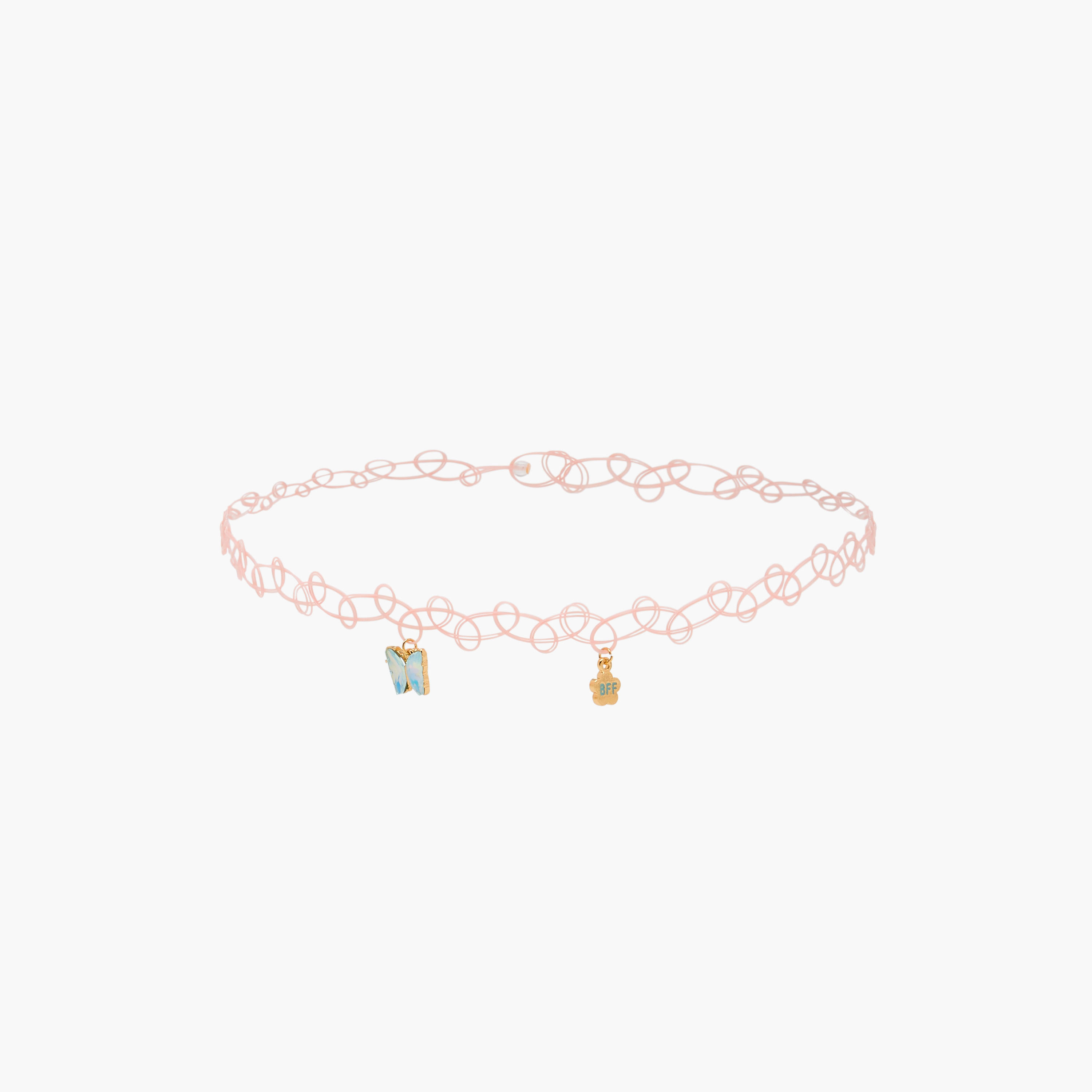 Pendant BFF Stretchable Choker Necklace - Set of 2-women-watchesandjewellery-jewellery-necklacesandpendants-image-3