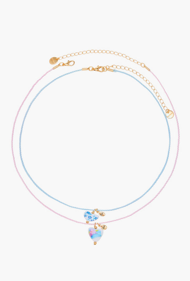 عقد بدلاية ومشبك إغلاق - طقم من قطعتين-women-watchesandjewellery-jewellery-necklacesandpendants-image-1