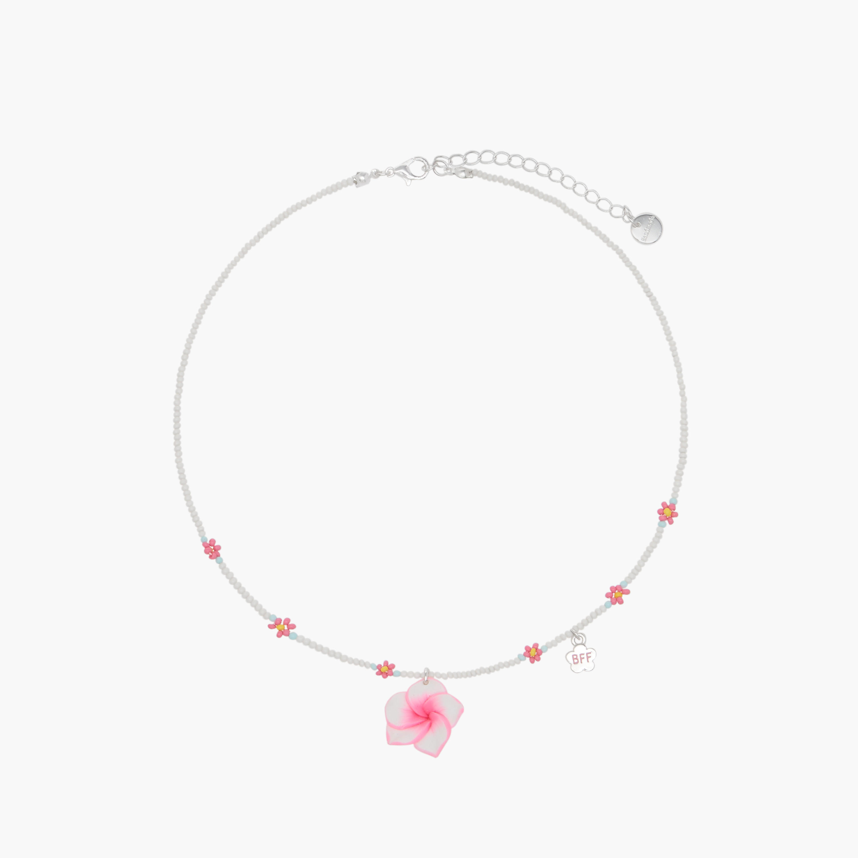 عقد الصداقة بخرز وزهوروقفل إغلاق - طقم من قطعتين-women-watchesandjewellery-jewellery-necklacesandpendants-image-2