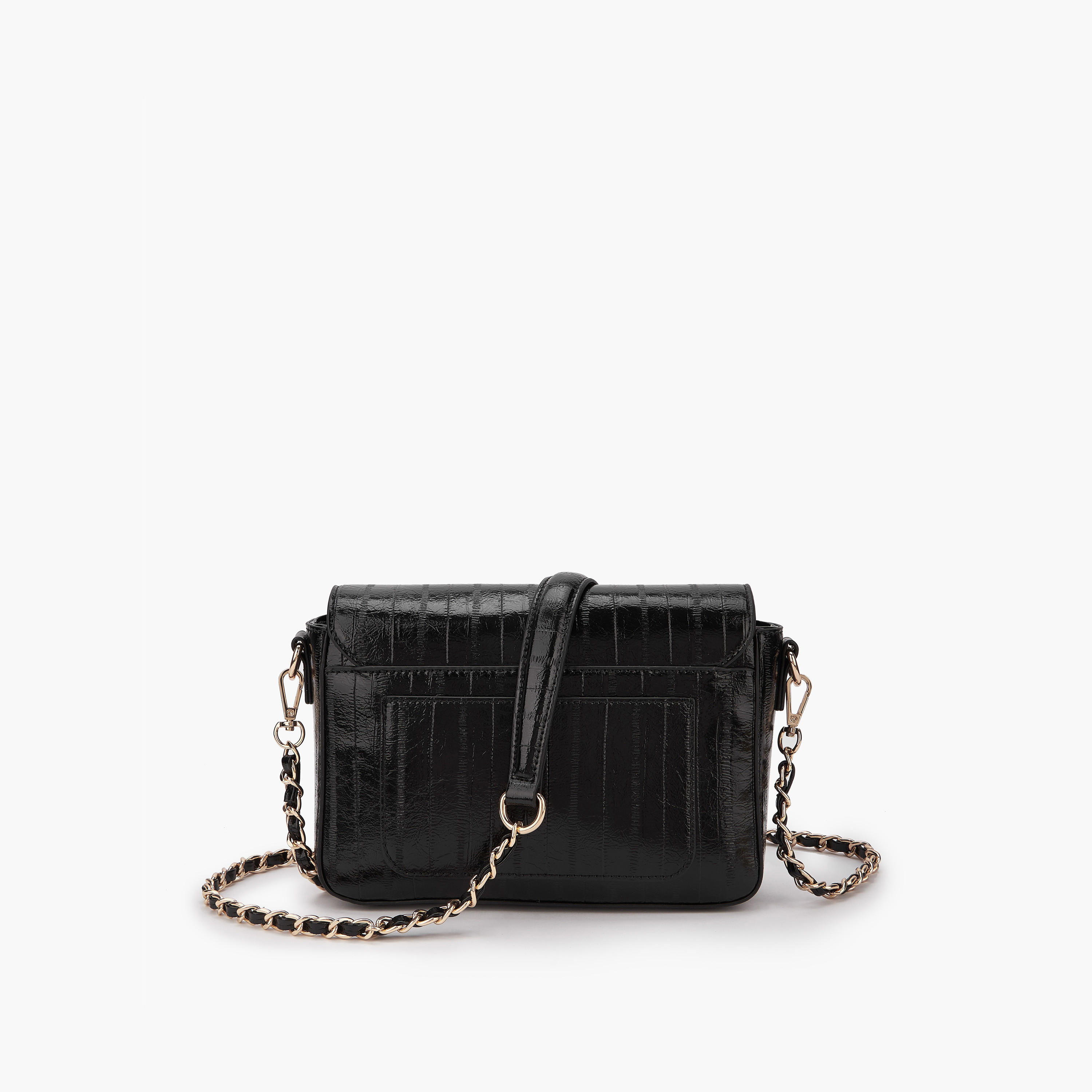 Le Confort Textured Crossbody Bag with Flap Closure-women-bagsandwallets-handbags-image-1