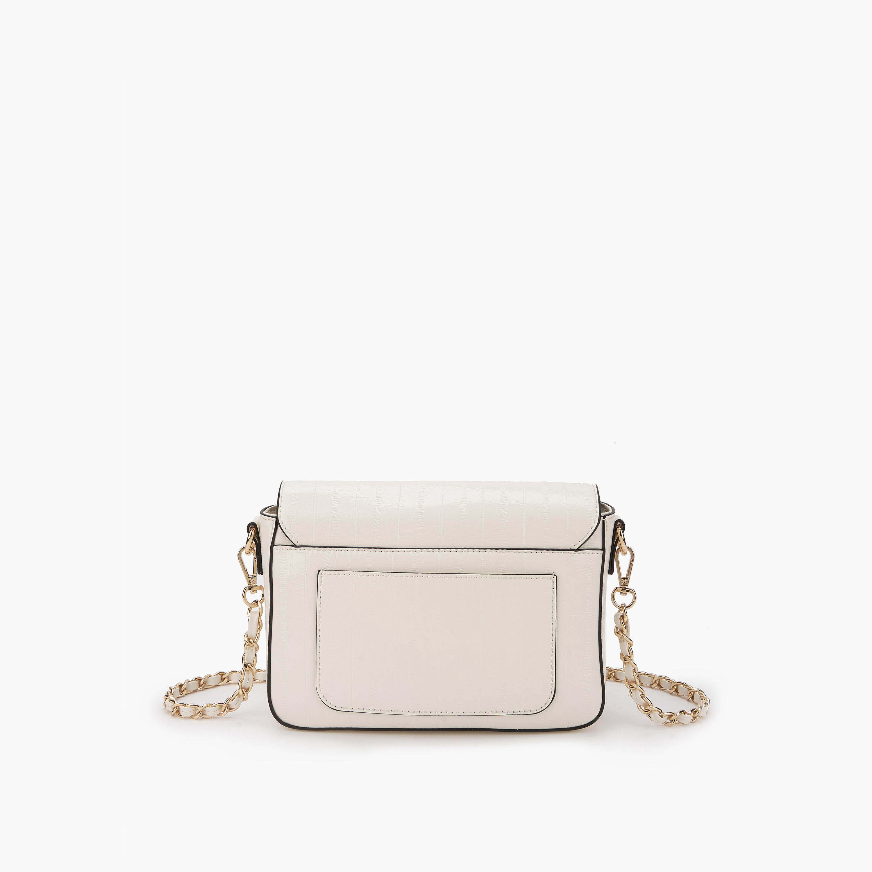 Le Confort Textured Crossbody Bag with Flap Closure-women-bagsandwallets-handbags-image-2