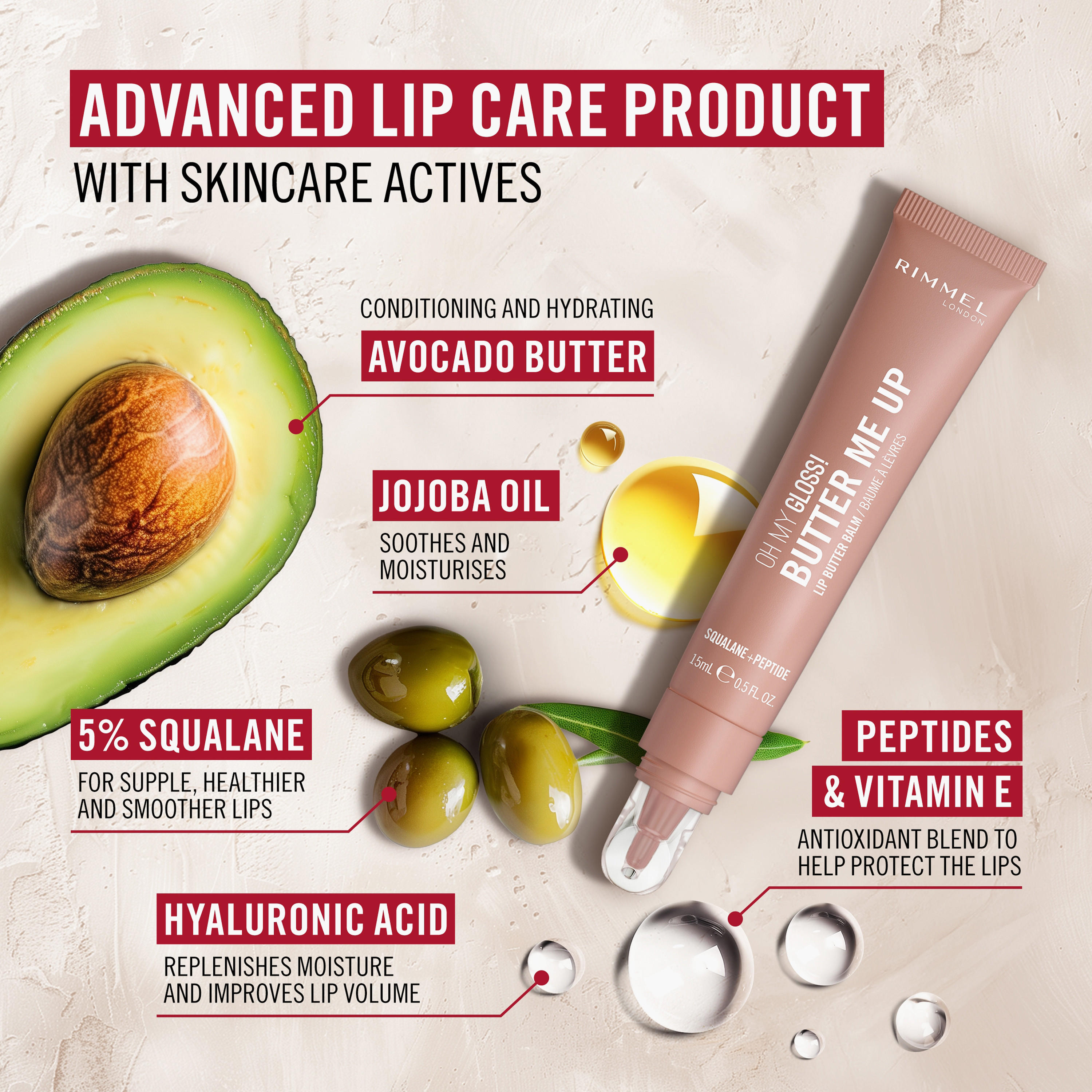 Rimmel Oh My Gloss Butter Me Up Lip Butter Balm - 15 ml -beautyandpersonalcare-makeup-lips-lipglossesandbalms-image-4