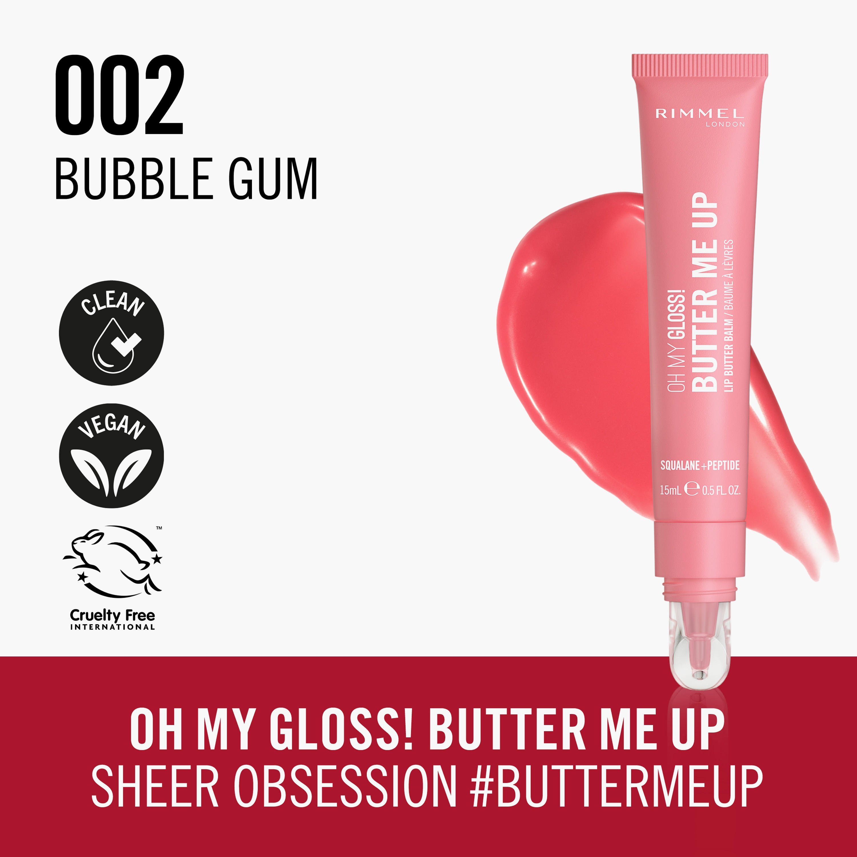 مرطب شفاه أوه ماي جلوس باتر مي أب من ريميل - 15 مل-beautyandpersonalcare-makeup-lips-lipglossesandbalms-image-19