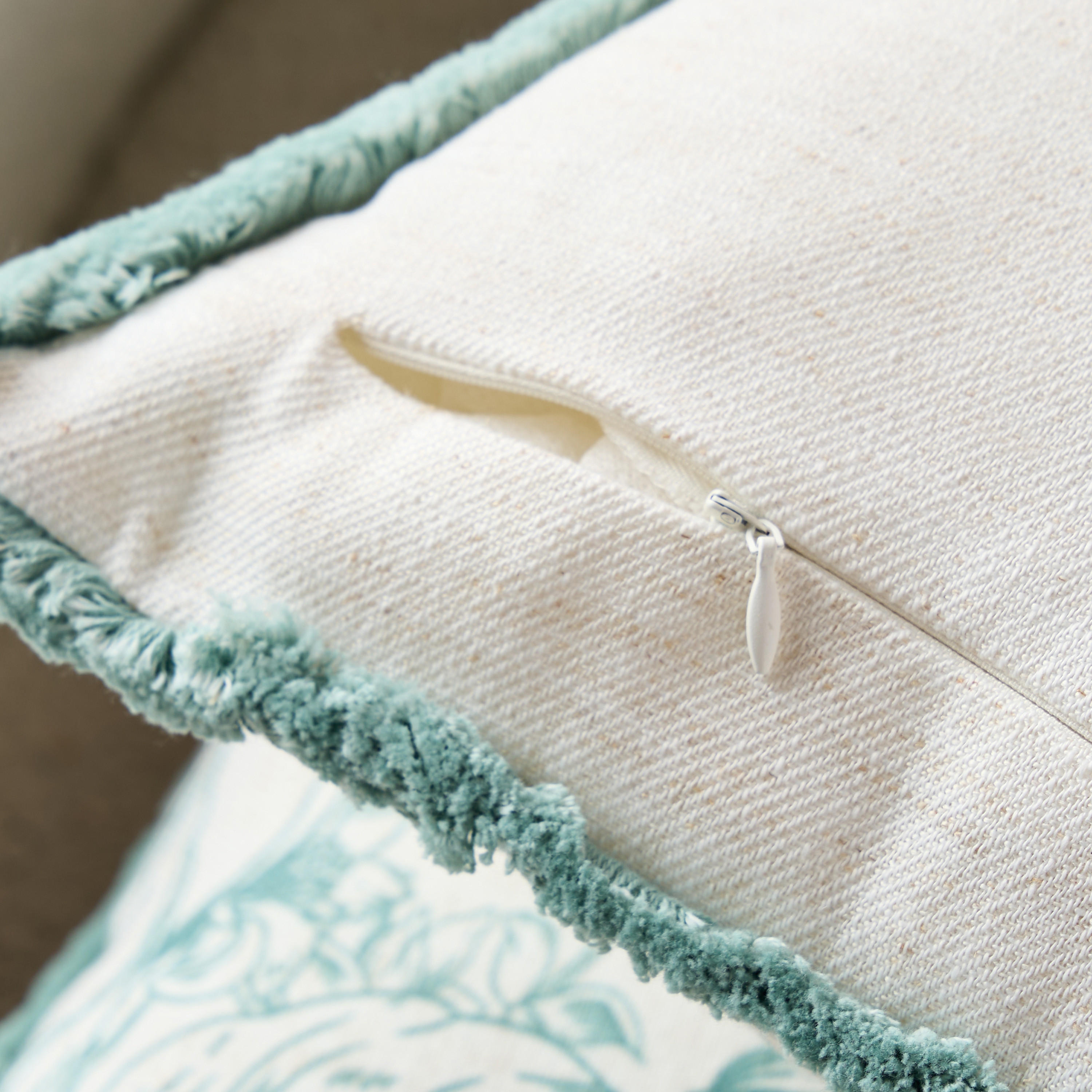 Printed 2-Piece Cushion Cover with Fringe Set - 45x45 cms-household-cushionsandthrows-filledcushions-decorativecushions-image-5