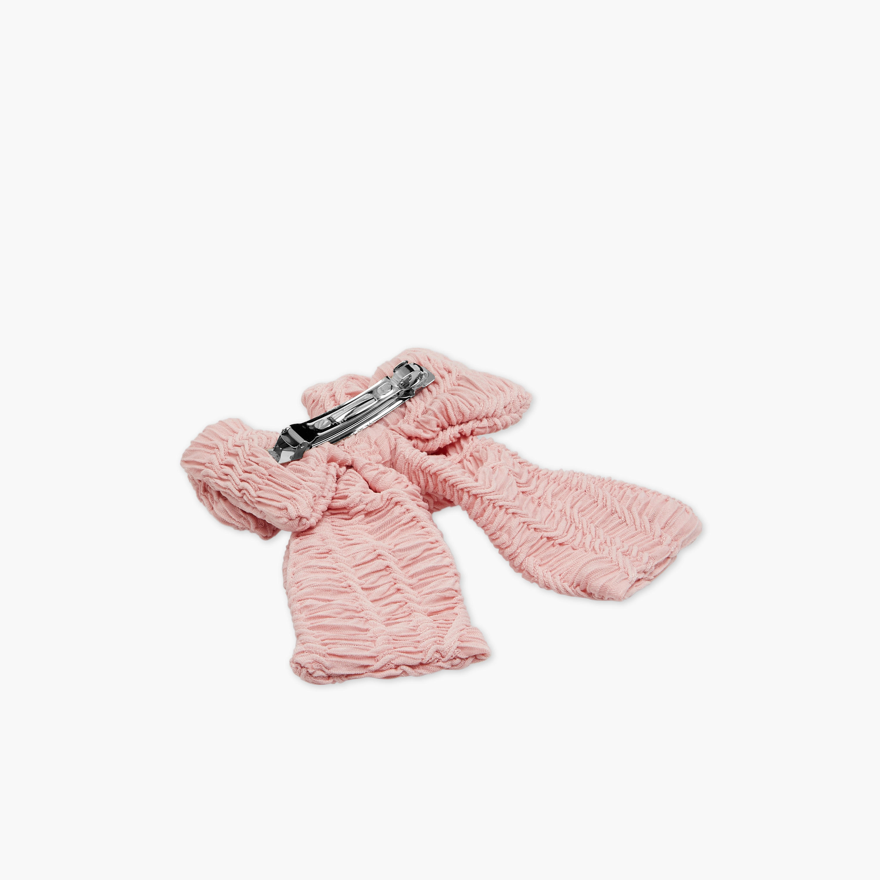 Crinkled Textured Bow Hair Clip-women-hairaccessories-clips-image-3