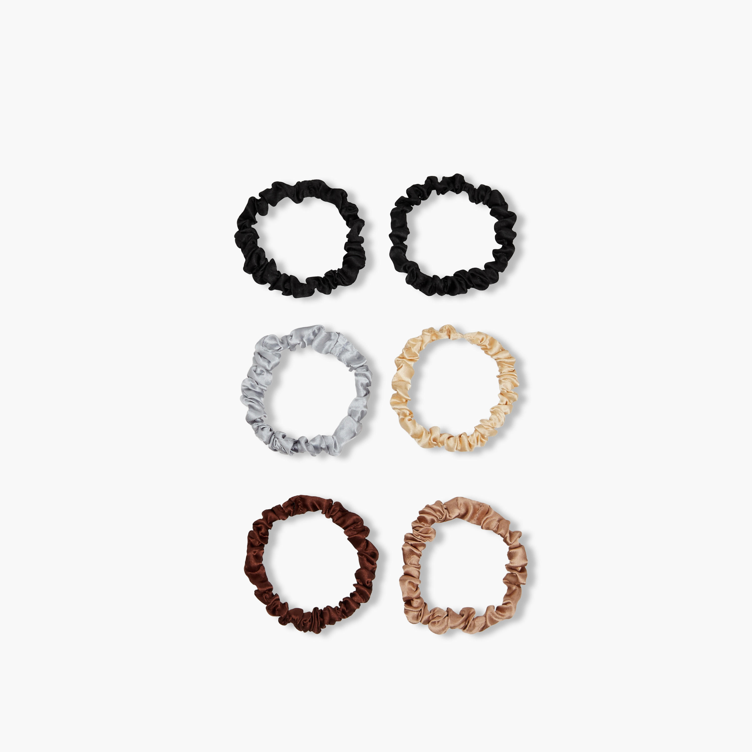 ربطات شعر سادة - طقم 6 قطع-women-hairaccessories-scrunchies-image-2