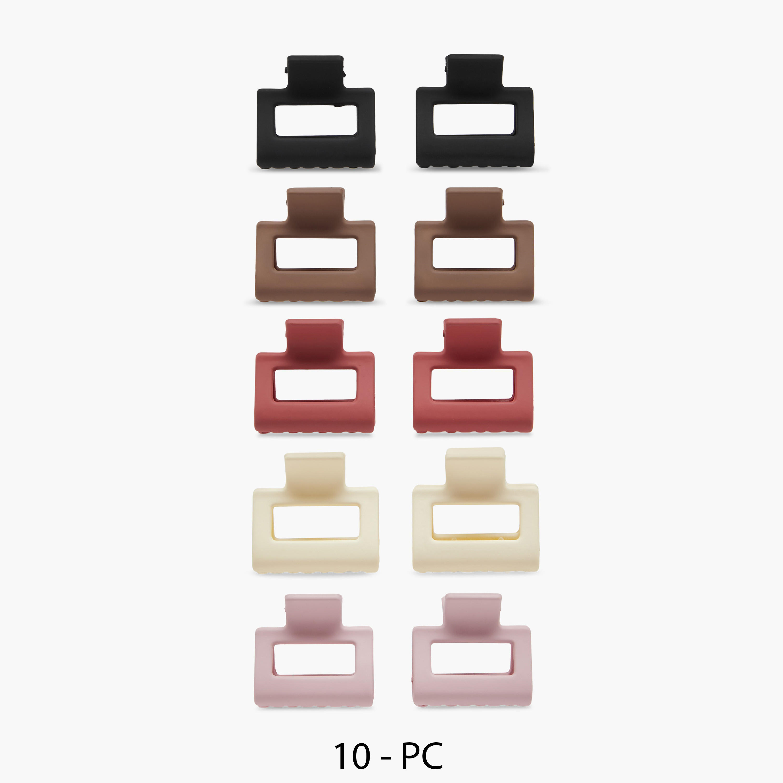 Solid Hair Clamp - Set of 10-women-hairaccessories-clamps-image-1
