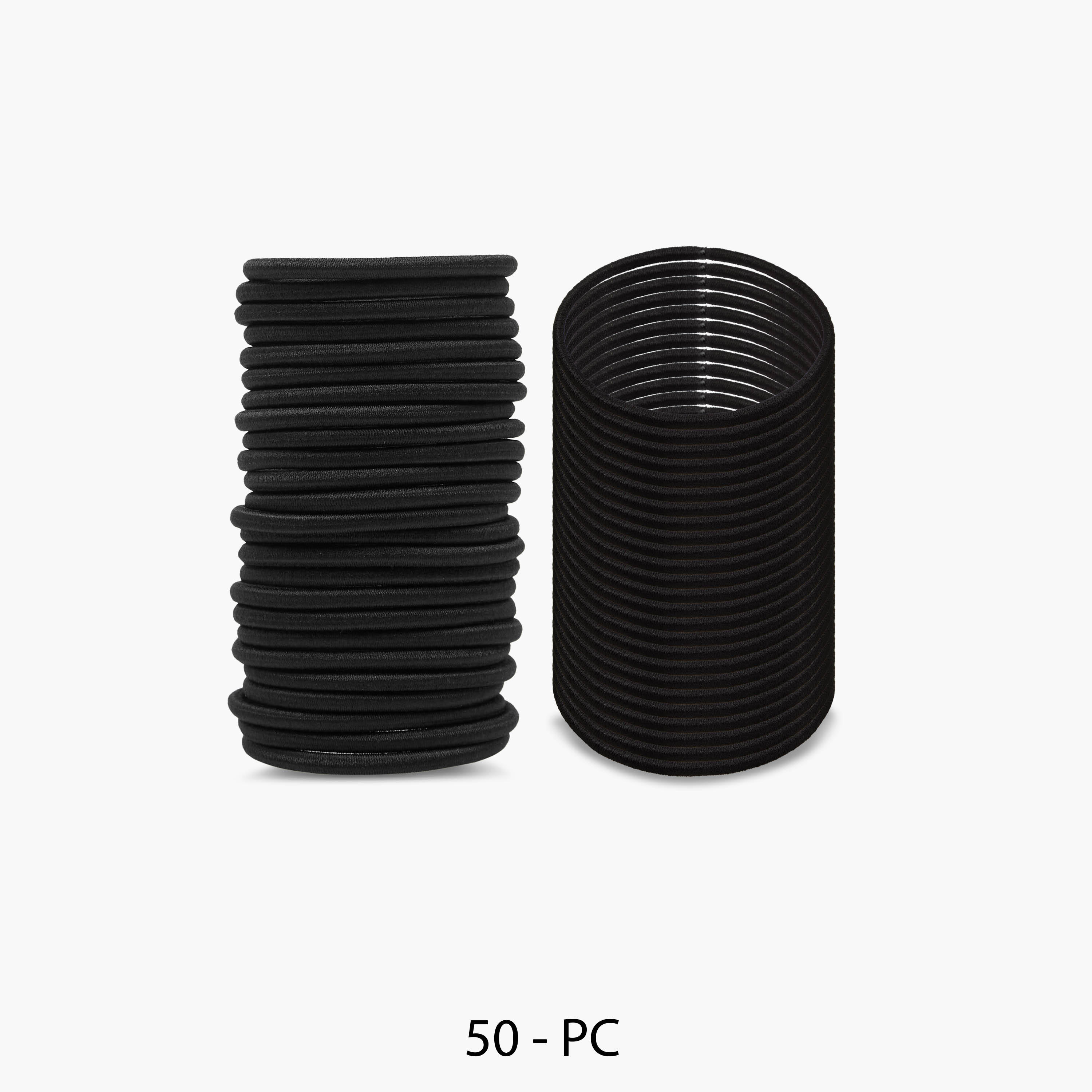 Solid Elasticated Hair Tie - Set of 50-women-hairaccessories-bands-image-1