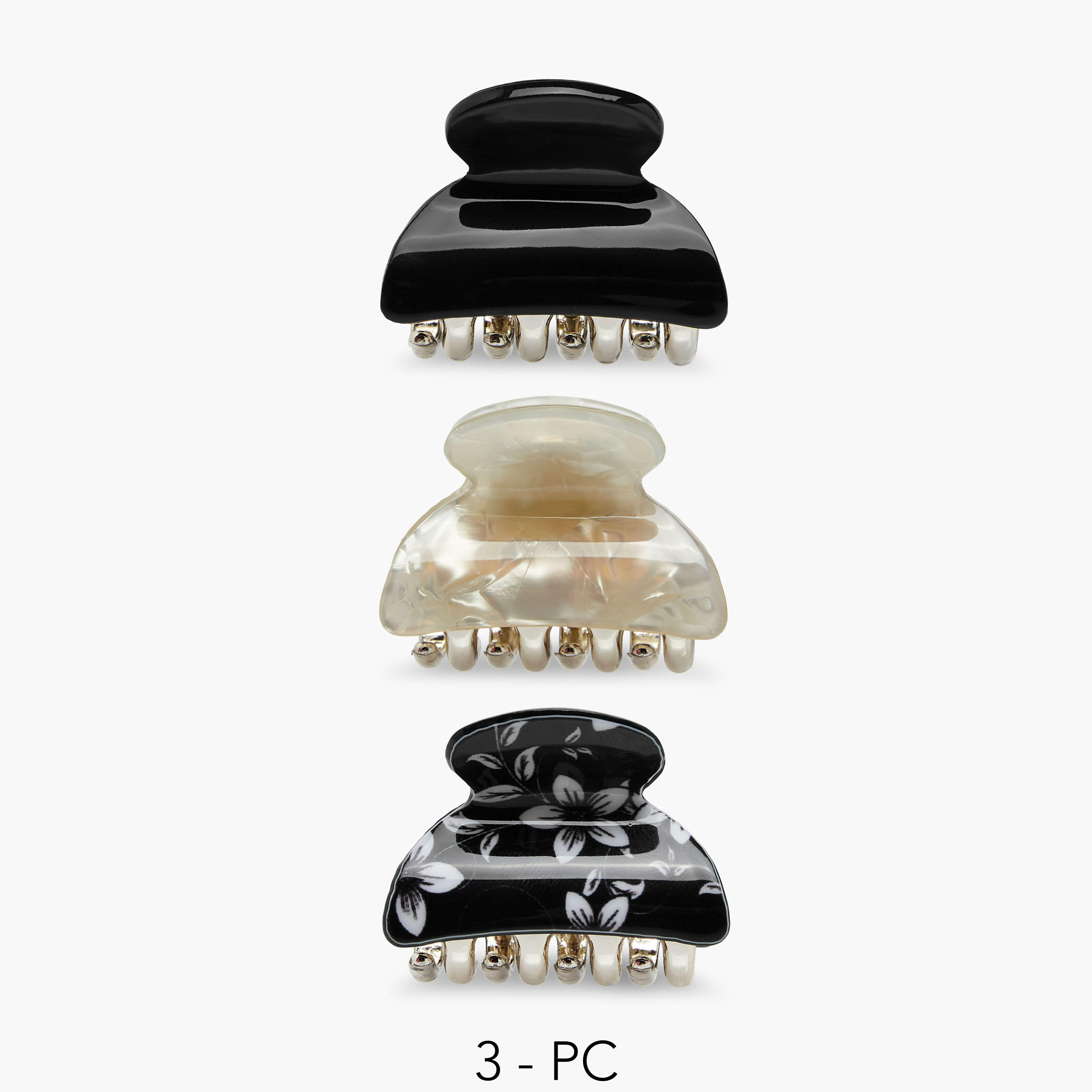 Assorted Hair Clamp - Set of 3-women-hairaccessories-clamps-image-1