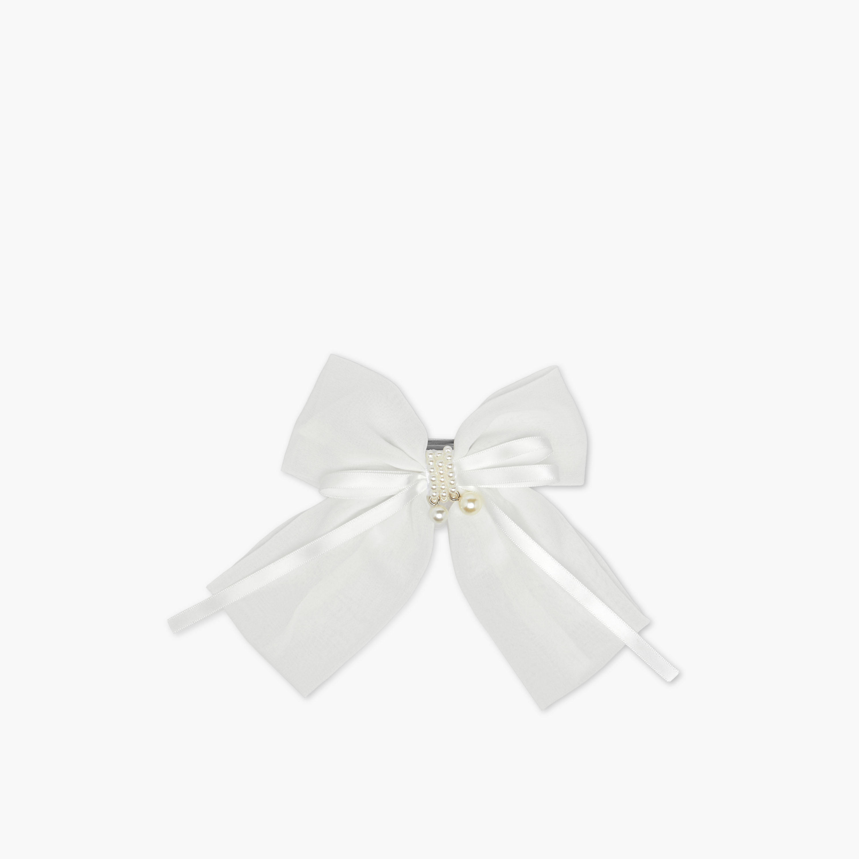 Bow Accent Barrette Hair Clip-women-hairaccessories-clips-image-1