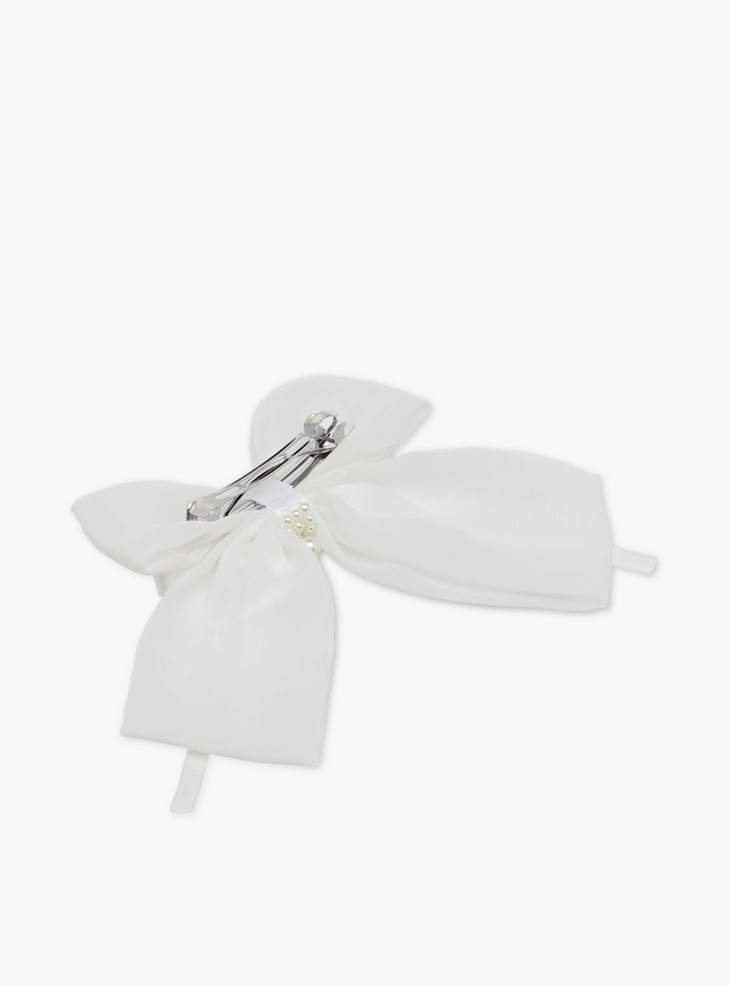 Bow Accent Barrette Hair Clip-women-hairaccessories-clips-image-2