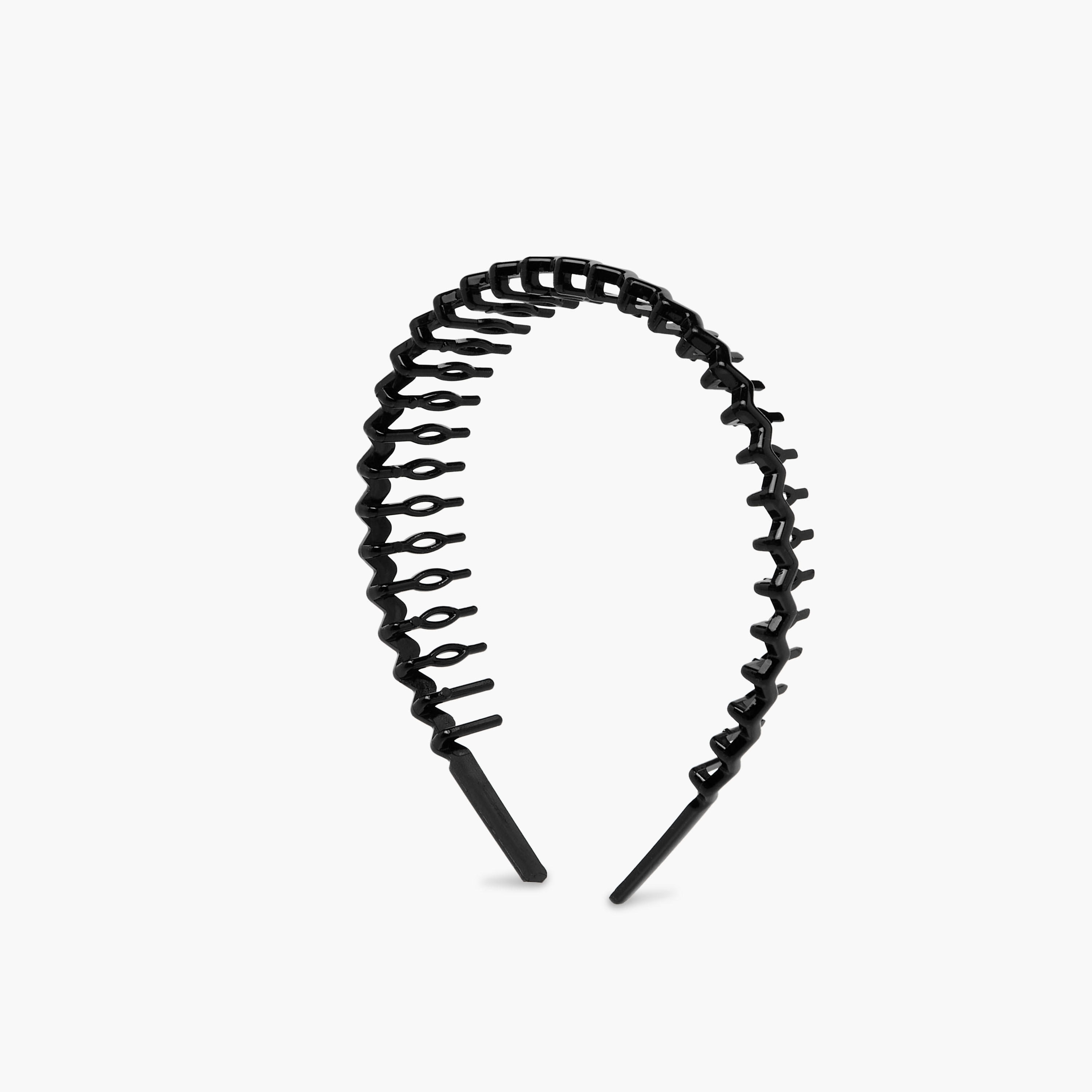 Solid Zig Zag Hairband - Set of 5-women-hairaccessories-bands-image-3