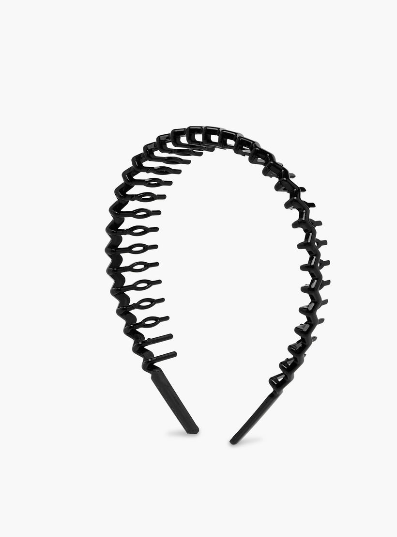 Solid Zig Zag Hairband - Set of 5-women-hairaccessories-bands-image-3